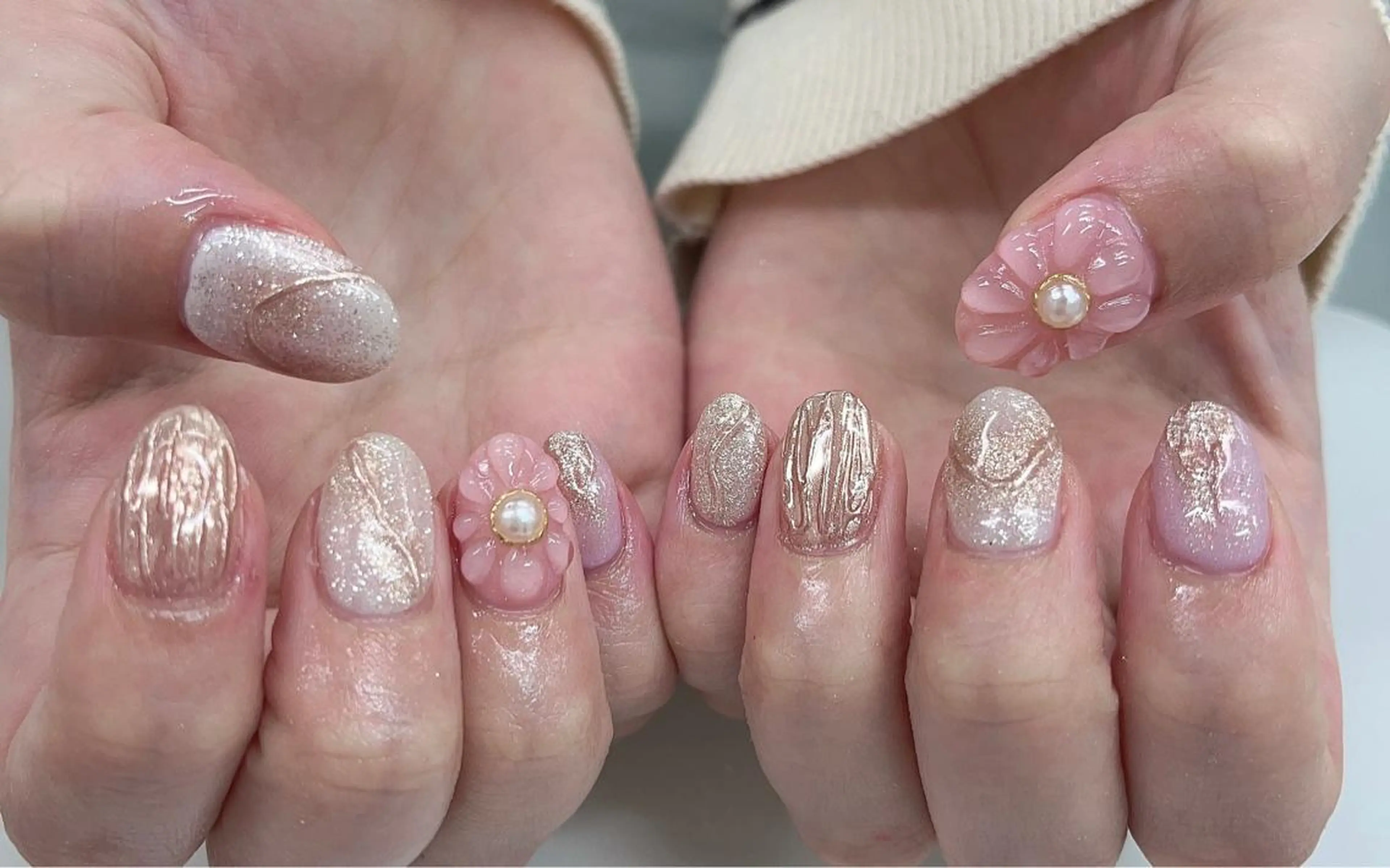 ショート ハンドネイル bo-nheur ボ・ヌールのネイルデザイン