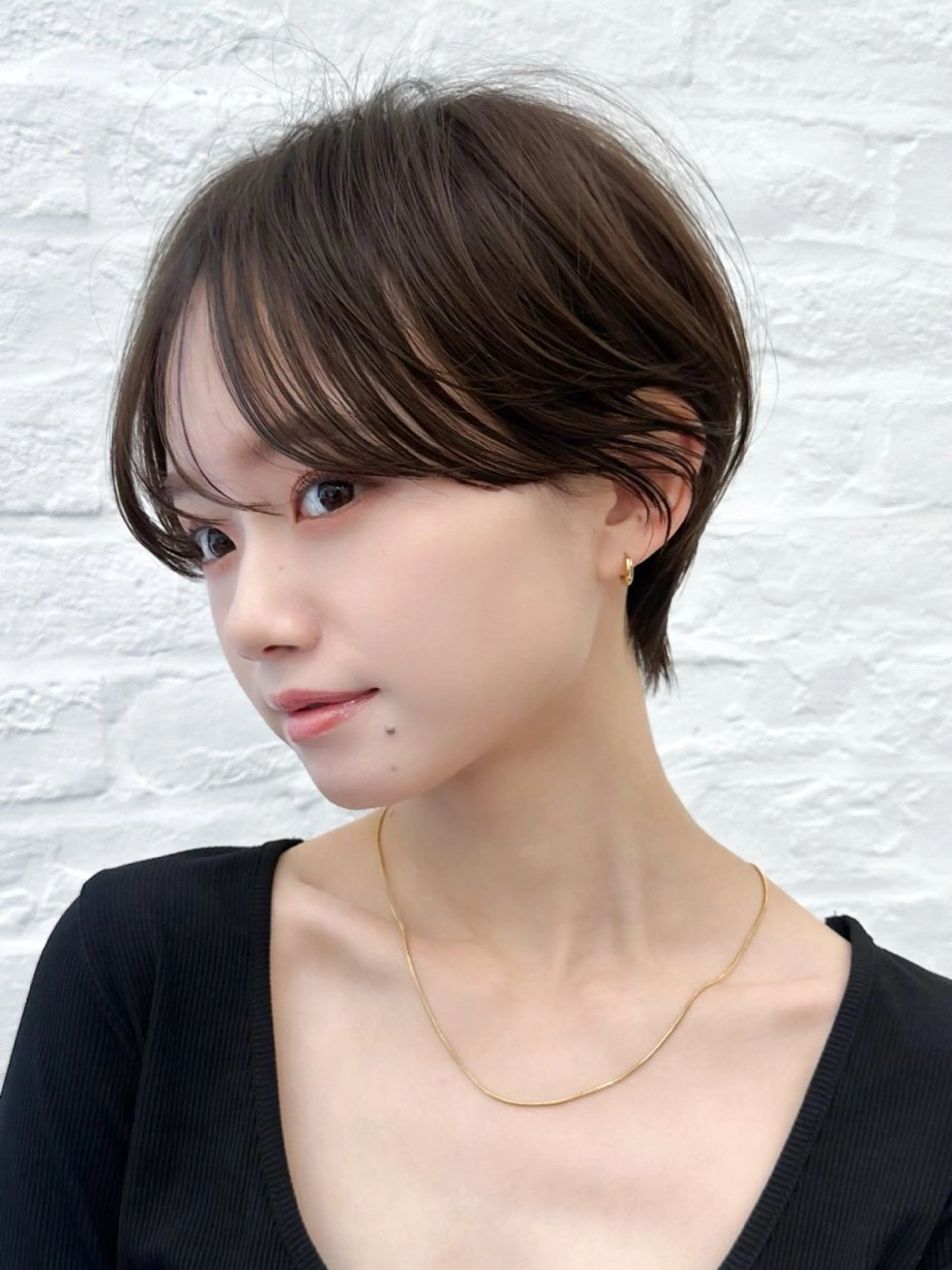 ショート カット ヘアカラー トリートメント ショートヘア くすみカラー、大場猛のヘアスタイル