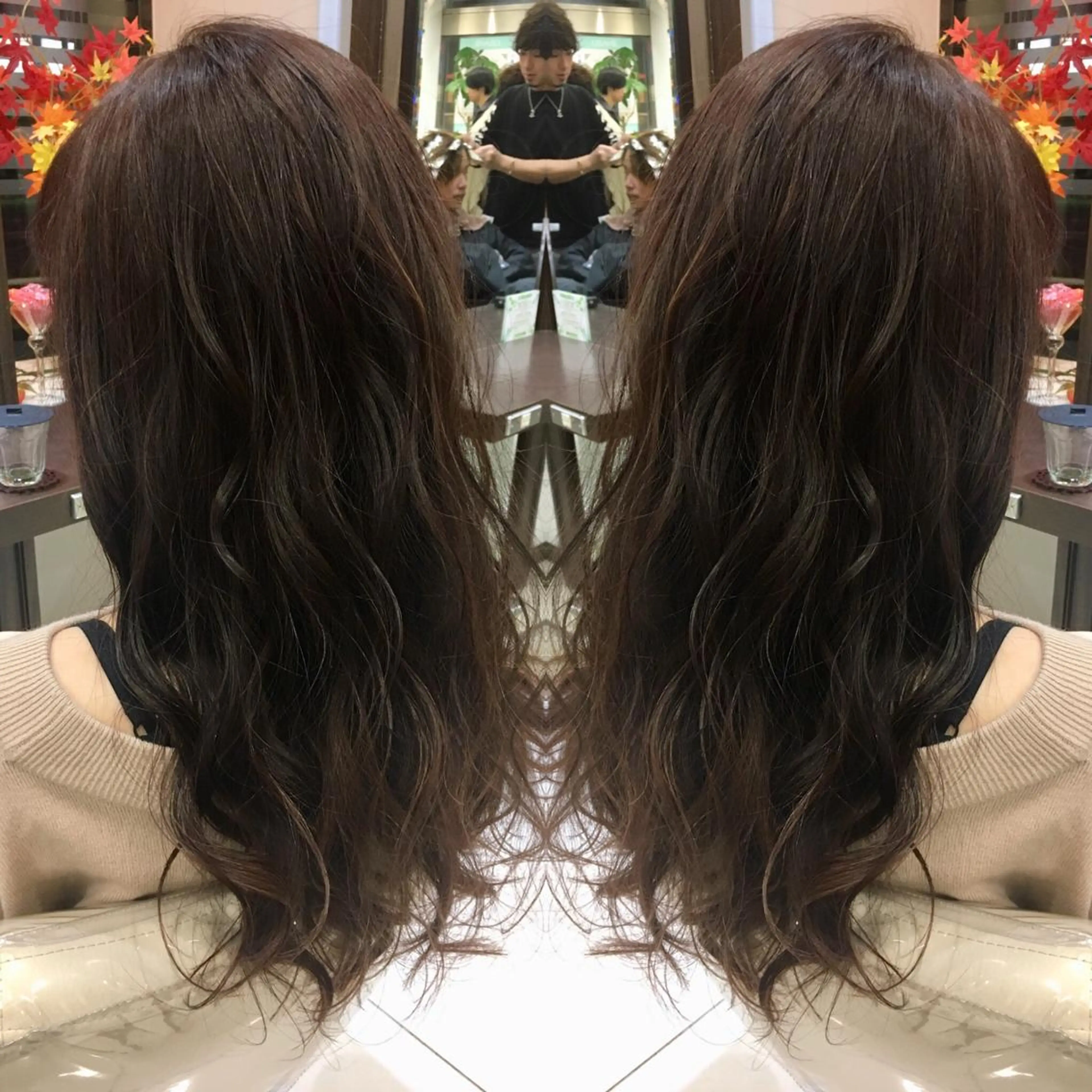 ロング カラー 寺内 紳悟のヘアスタイル