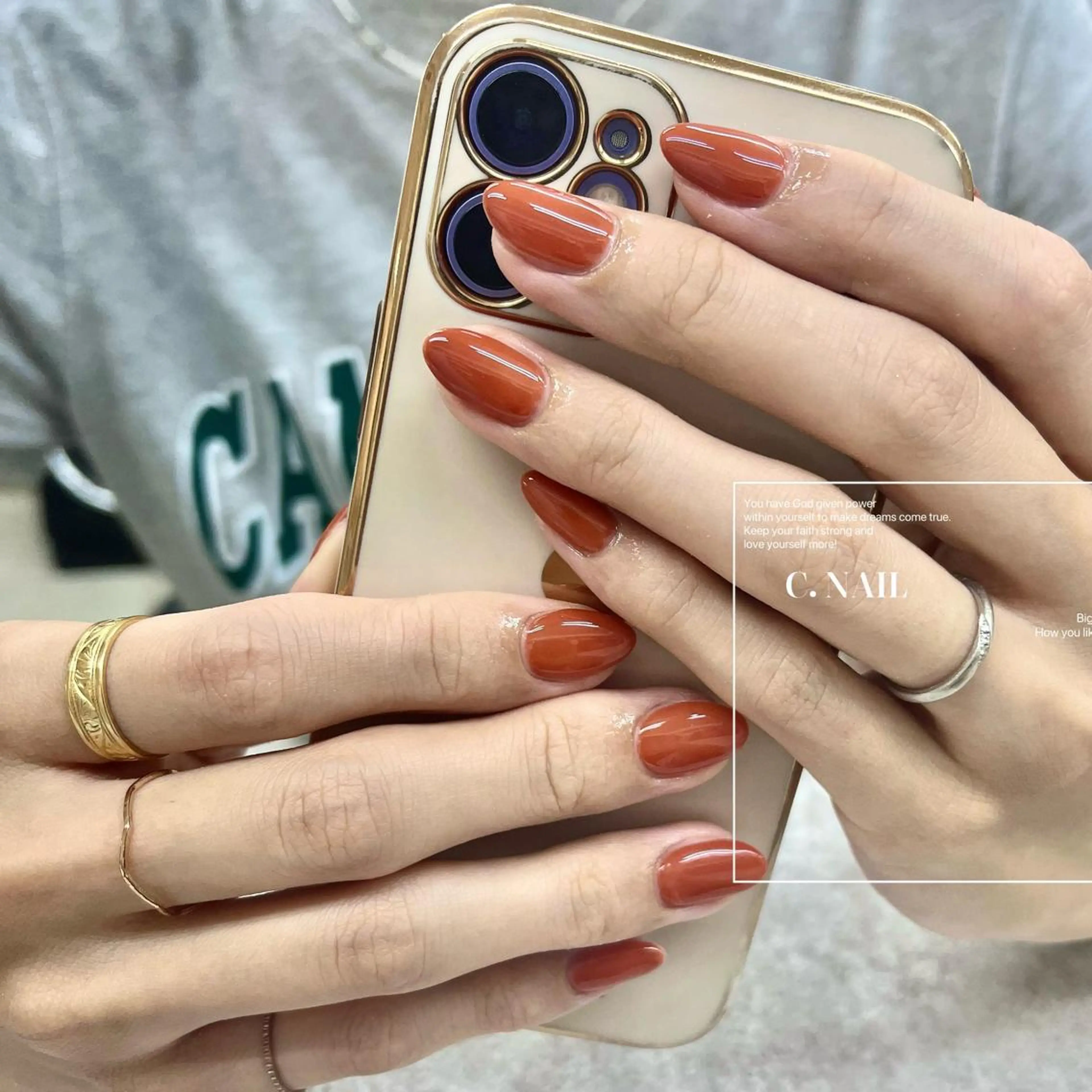 ネイル ブラウン フットネイル ワンカラーネイル 夏ネイル C.Nail &Eye筑紫駅のネイルデザイン