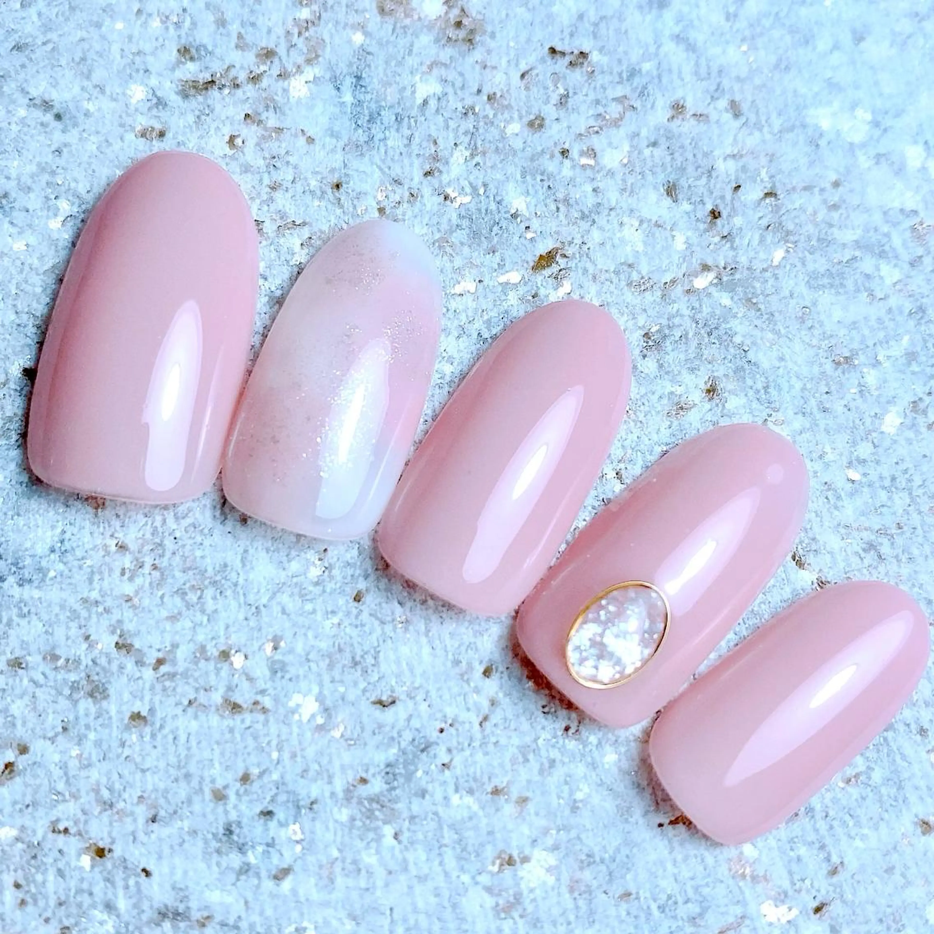 ネイル 長さ出し ジェルネイル ハードジェル オフィスネイル パラジェル プライベートサロン Rのネイルデザイン