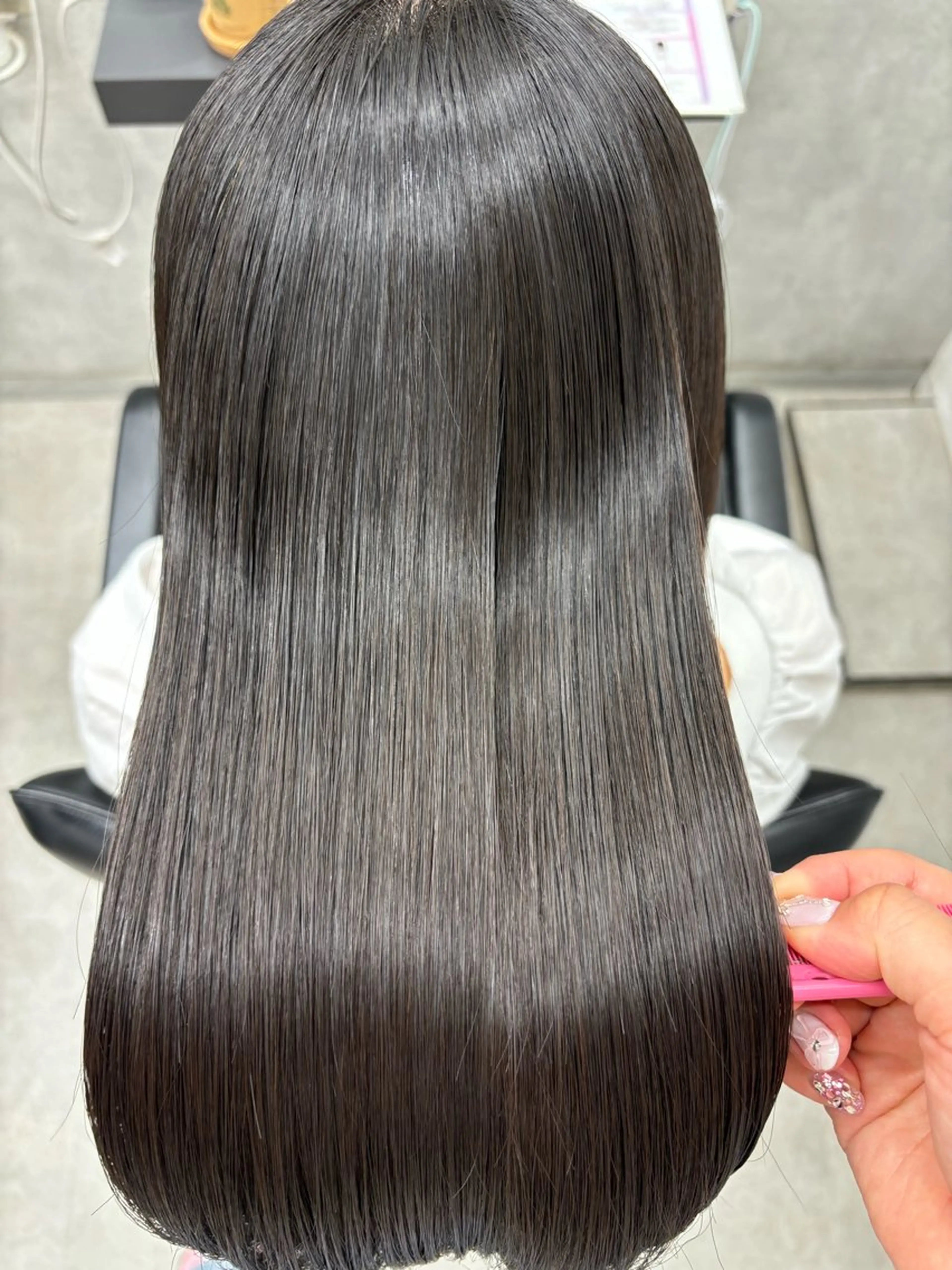 ロング 顔周りカット 伸ばしかけ 髪質改善 韓国風ヘア 縮毛矯正 巻ける縮毛矯正🌸 勝倉　麗のヘアスタイル