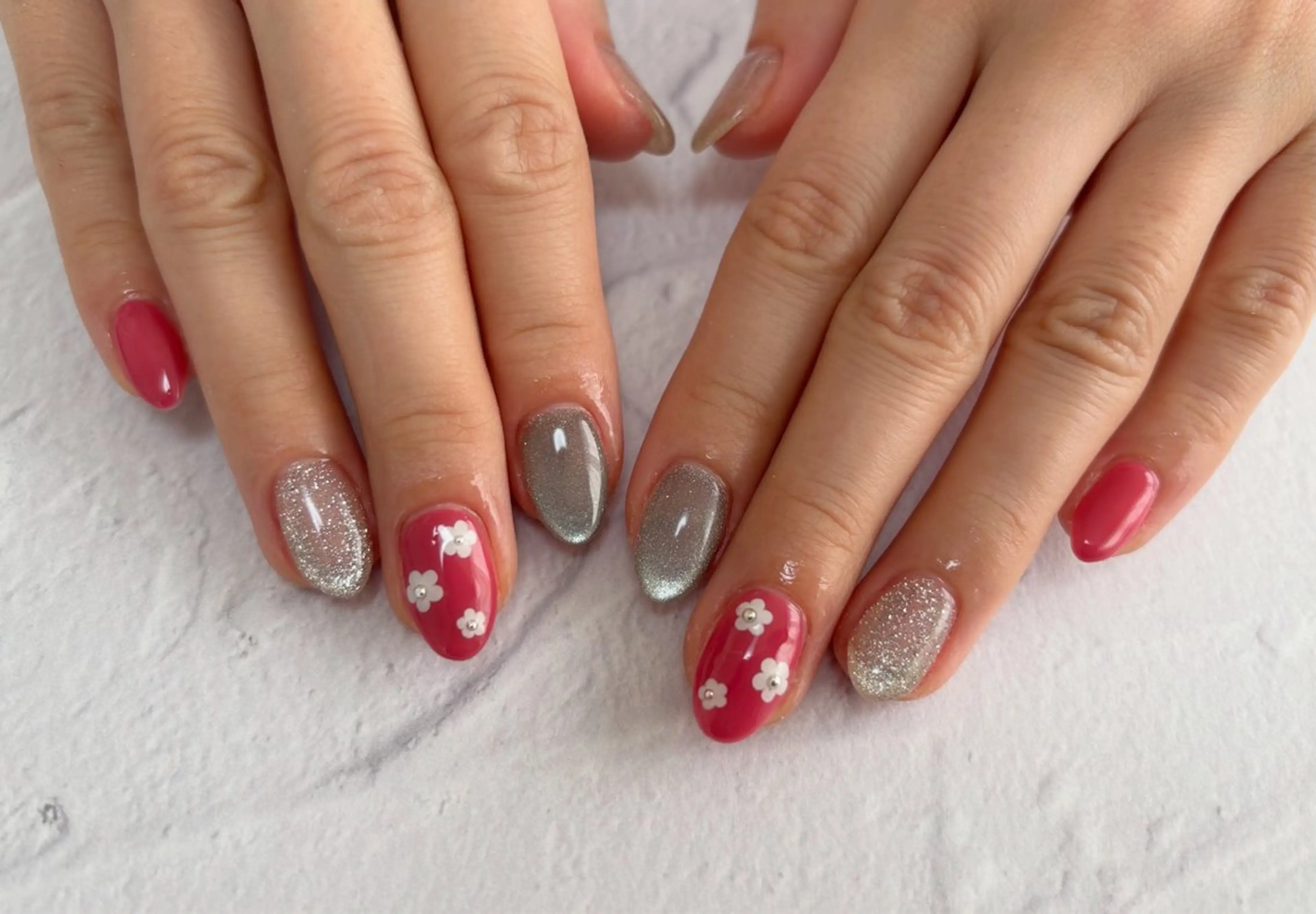 ネイル ハンドネイル 愛川町 あんすりうむのネイルデザイン