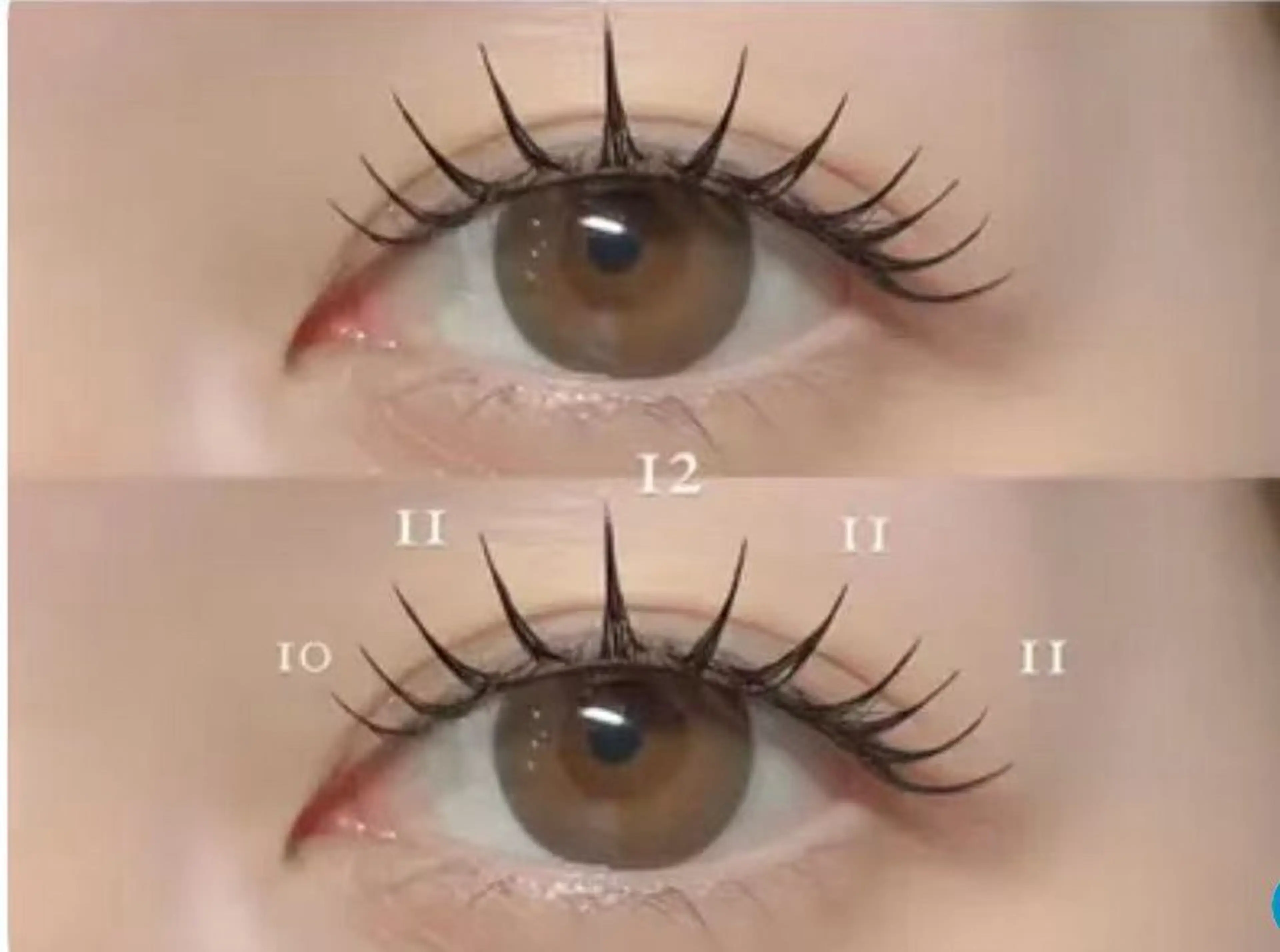 【韓国風束感仕上げ】フラットラッシュ120本¥ 4680オフ無料の写真