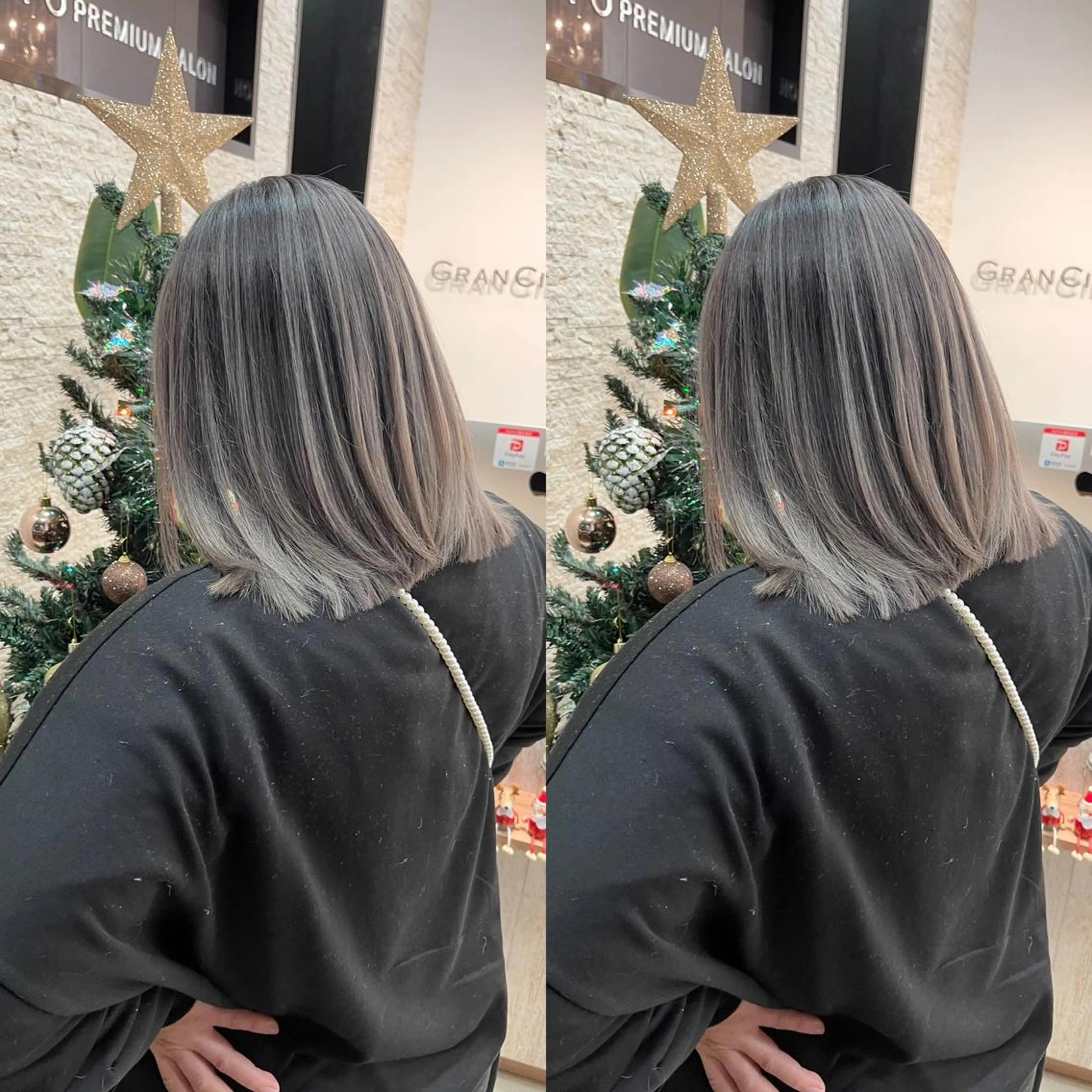 ミディアム ヘアカラー Y Uのヘアスタイル