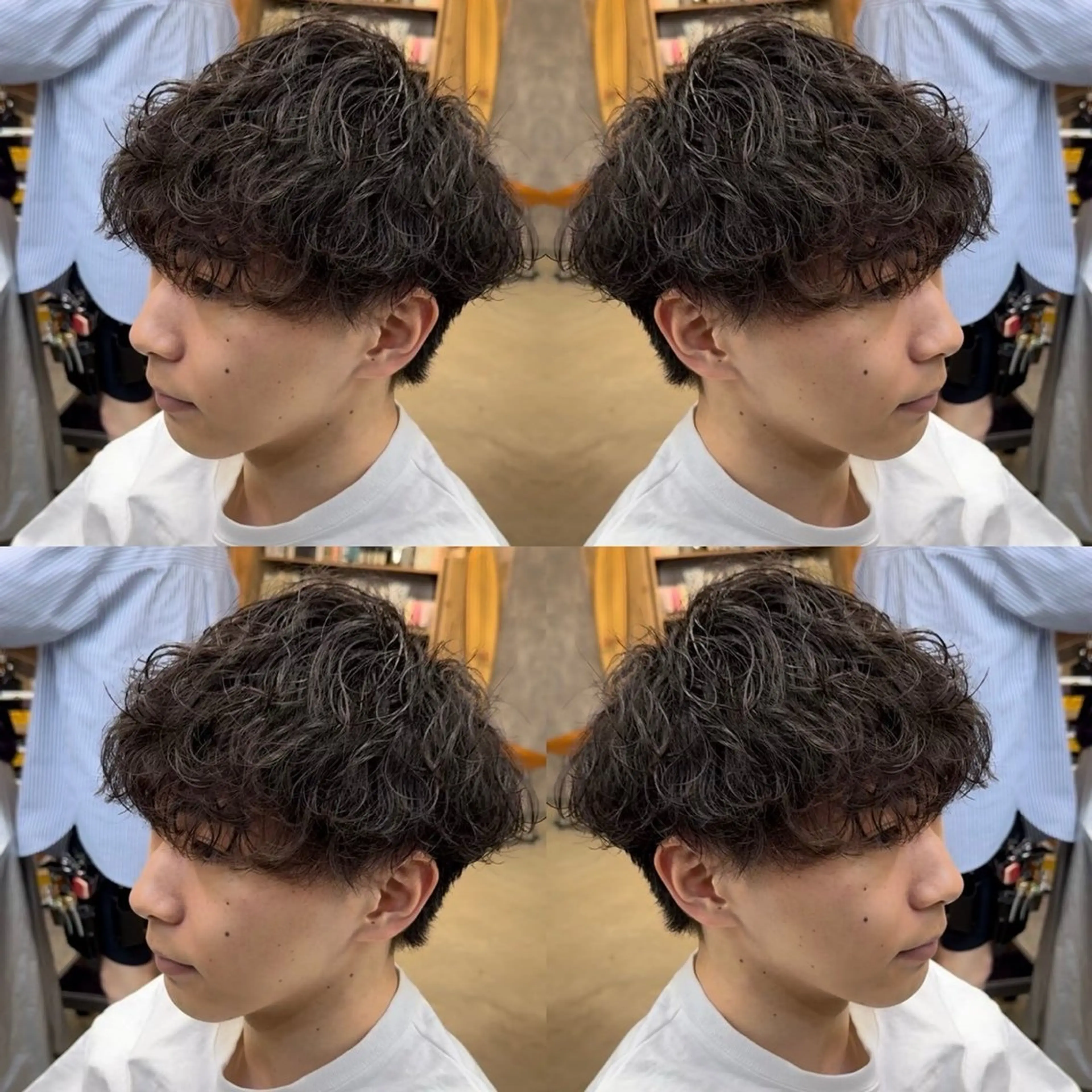 ショート メンズ ⚡️メンズパーマ特化 mens支持◎/忠地のヘアスタイル