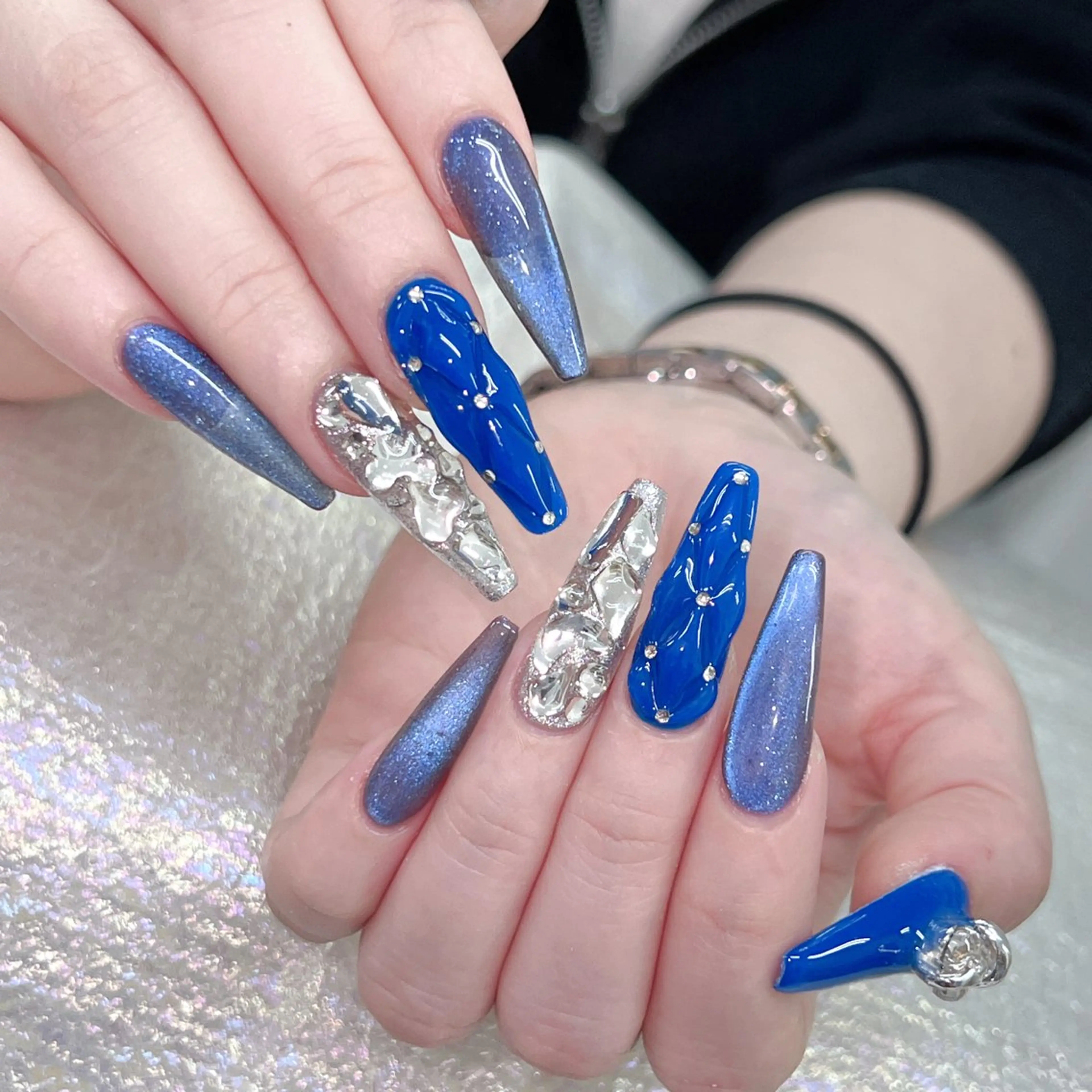 ネイル 長いだし/スカルプ/ パラシェルN.oneのネイルデザイン