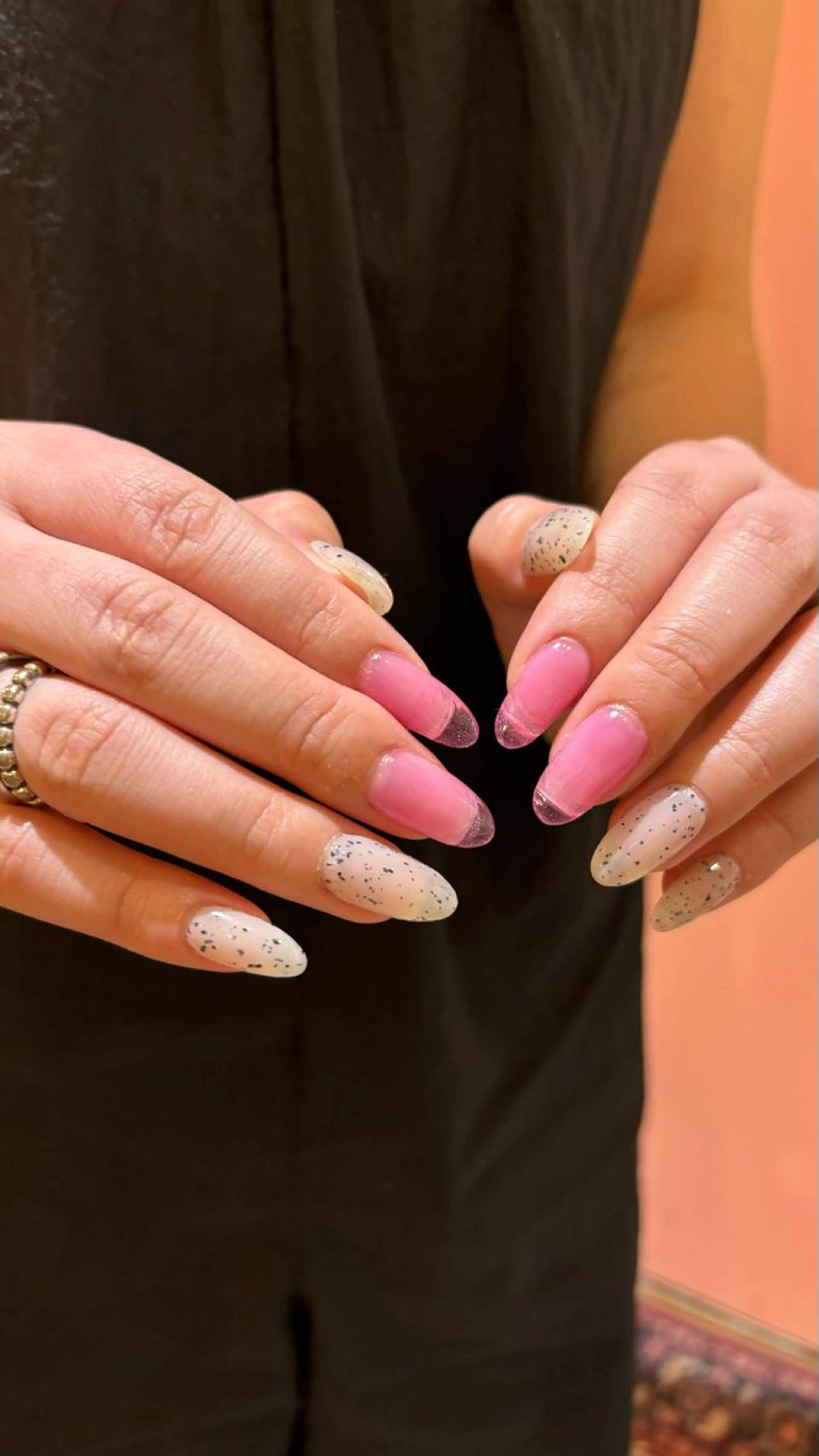 ネイル 長さ出し ラメ(グリッター) ワンカラーネイル 〖IEN〗Soura (ソウラ/想来)のネイルデザイン