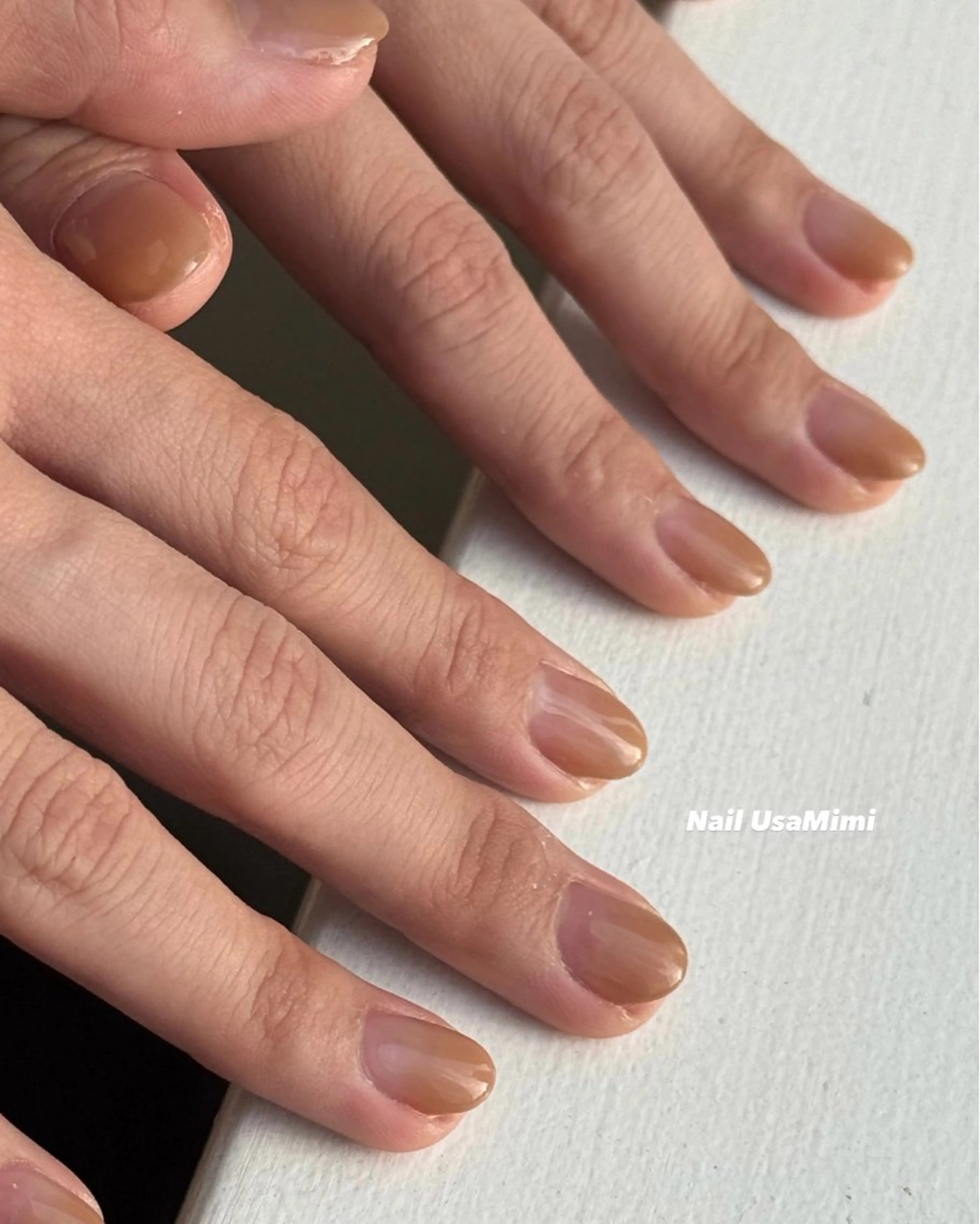 ネイル ジェルネイル グラデーション 氷ネイル・うるうるネイル 韓国ネイル マグネットネイル 本町ネイルNail UsaMimiのネイルデザイン