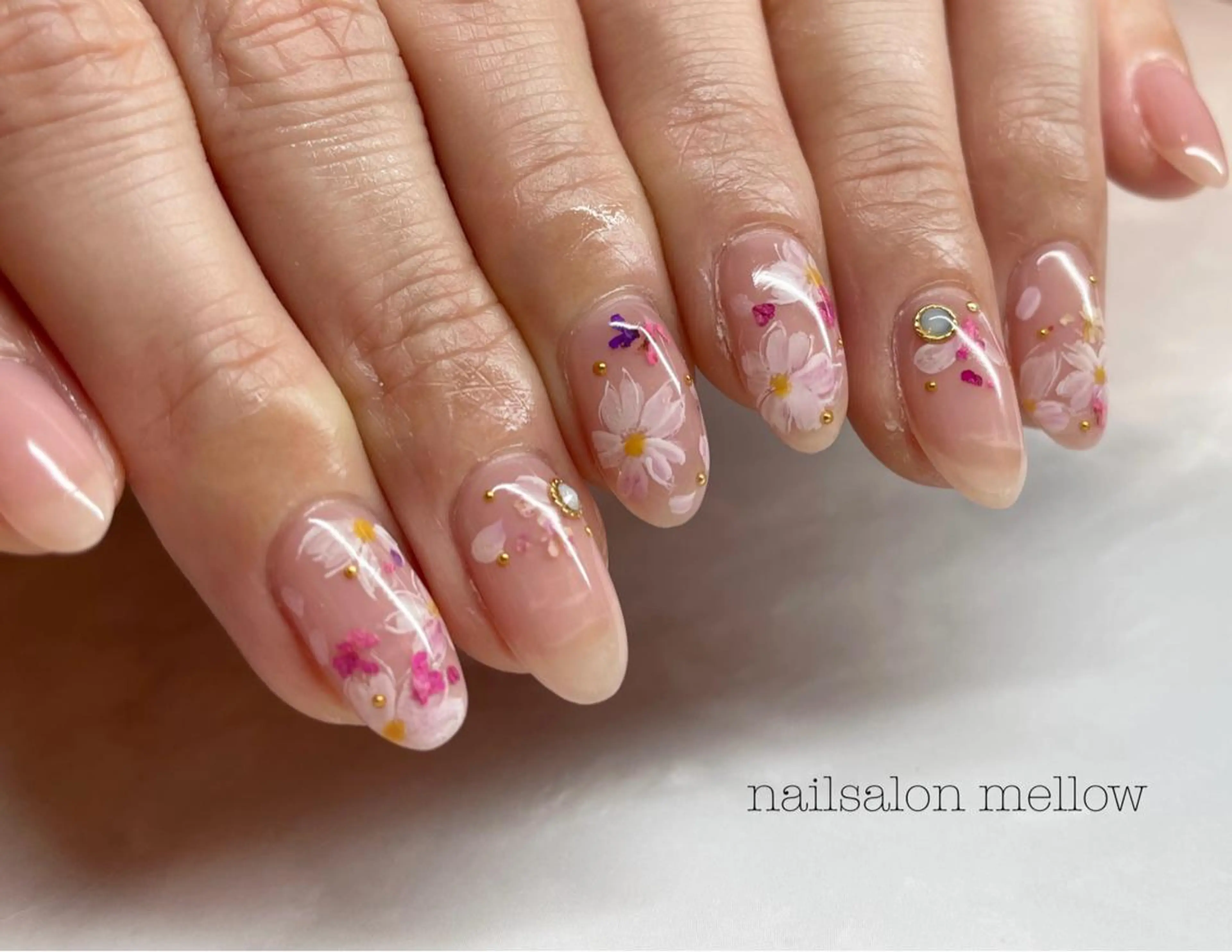 ネイル 桜ネイル 大山 浩美のネイルデザイン