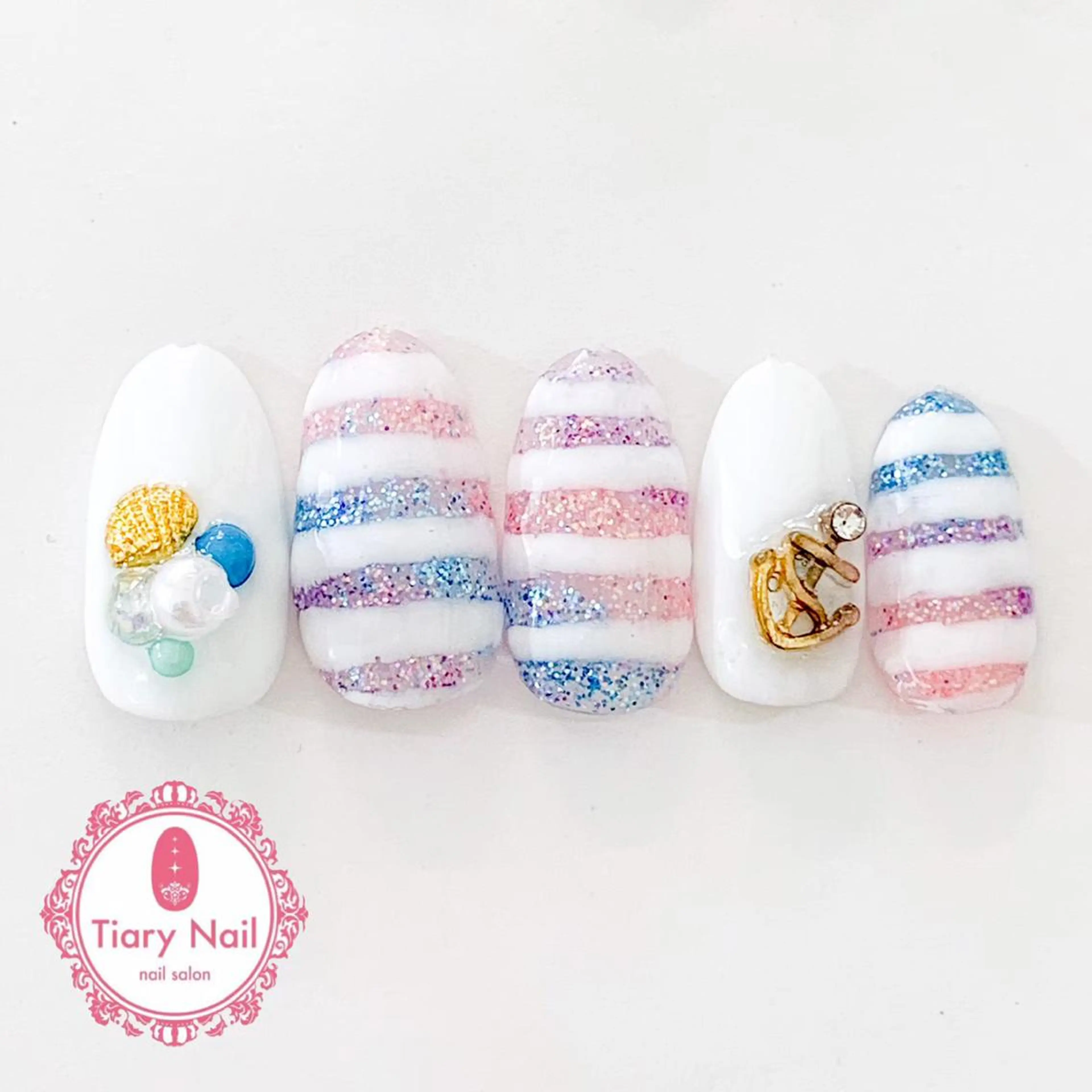 ネイル 桜ネイル 長さ出し オフィスネイル スカルプネイル シンプルネイル 💗🪽Tiary Nail🪽💗のネイルデザイン