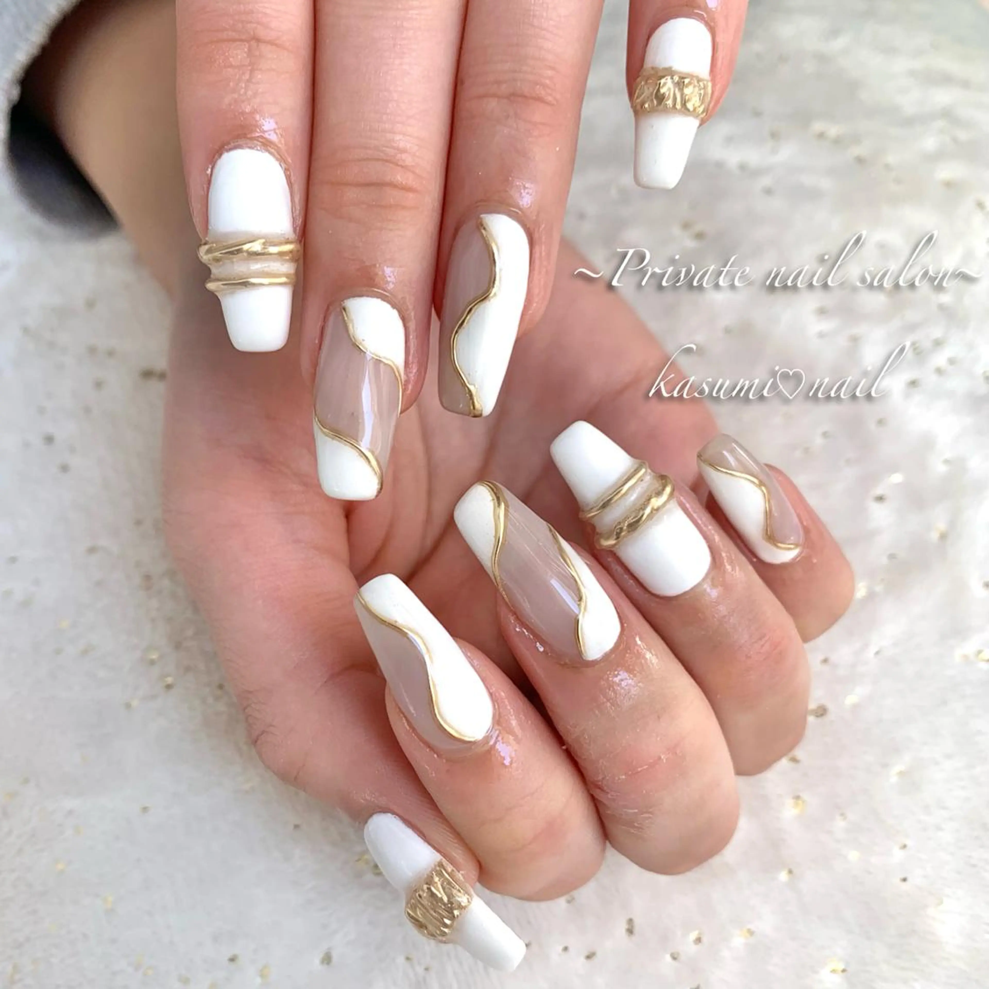 ネイル ニュアンスネイル 春ネイル KASUMI♡ Nailのネイルデザイン