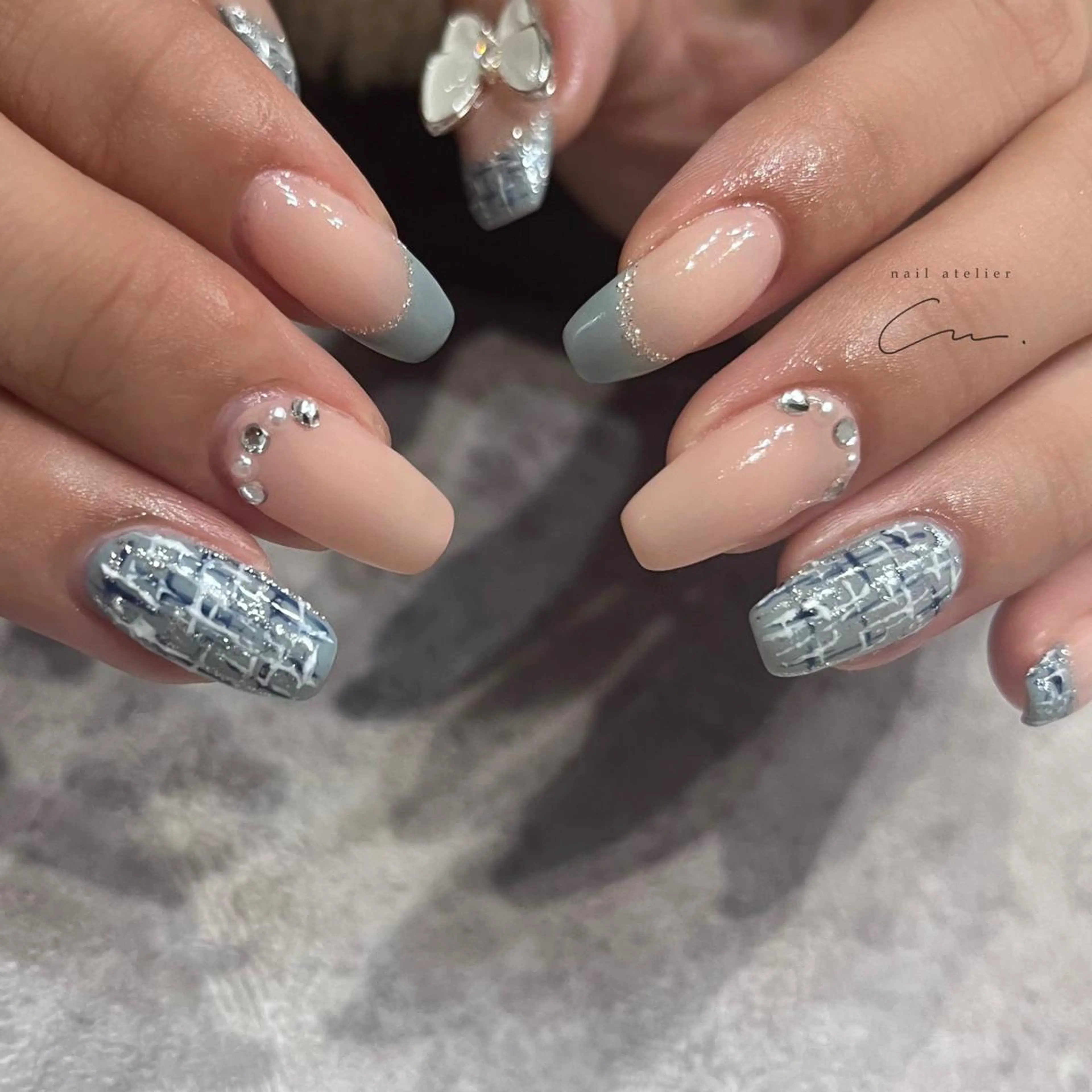 ネイル ツイードネイル Cu. (くー)のネイルデザイン