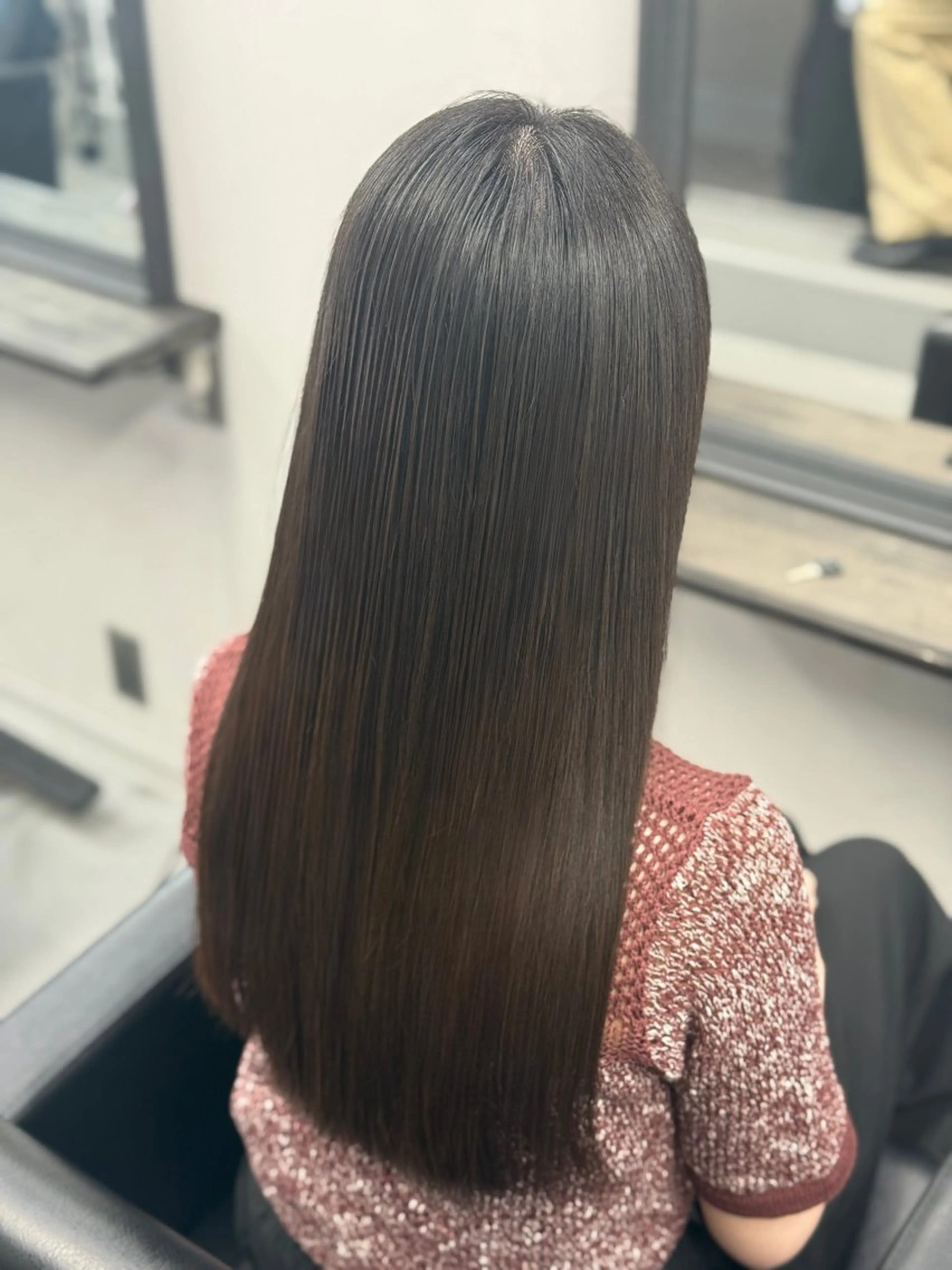 ロング カット 縮毛矯正 トリートメント XYZ新宿所属・縮毛矯正/韓国 /店長/KANATOのヘアスタイル