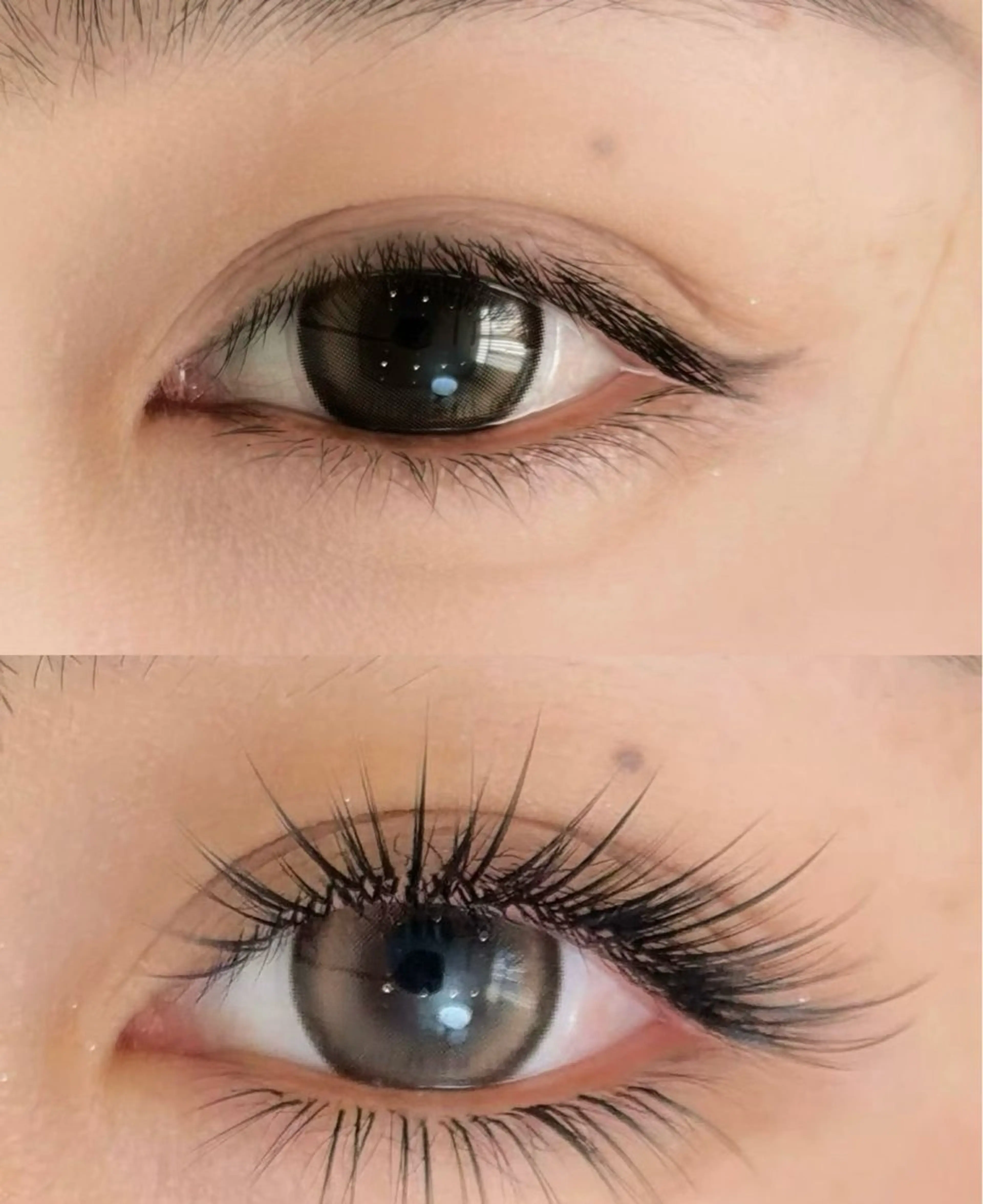 マツエク・マツパ バインドロック 束感まつ毛 フラットラッシュ 韓国風マツエク ナチュラル マツエク RiRi ネイル/マツエクのネイルデザイン