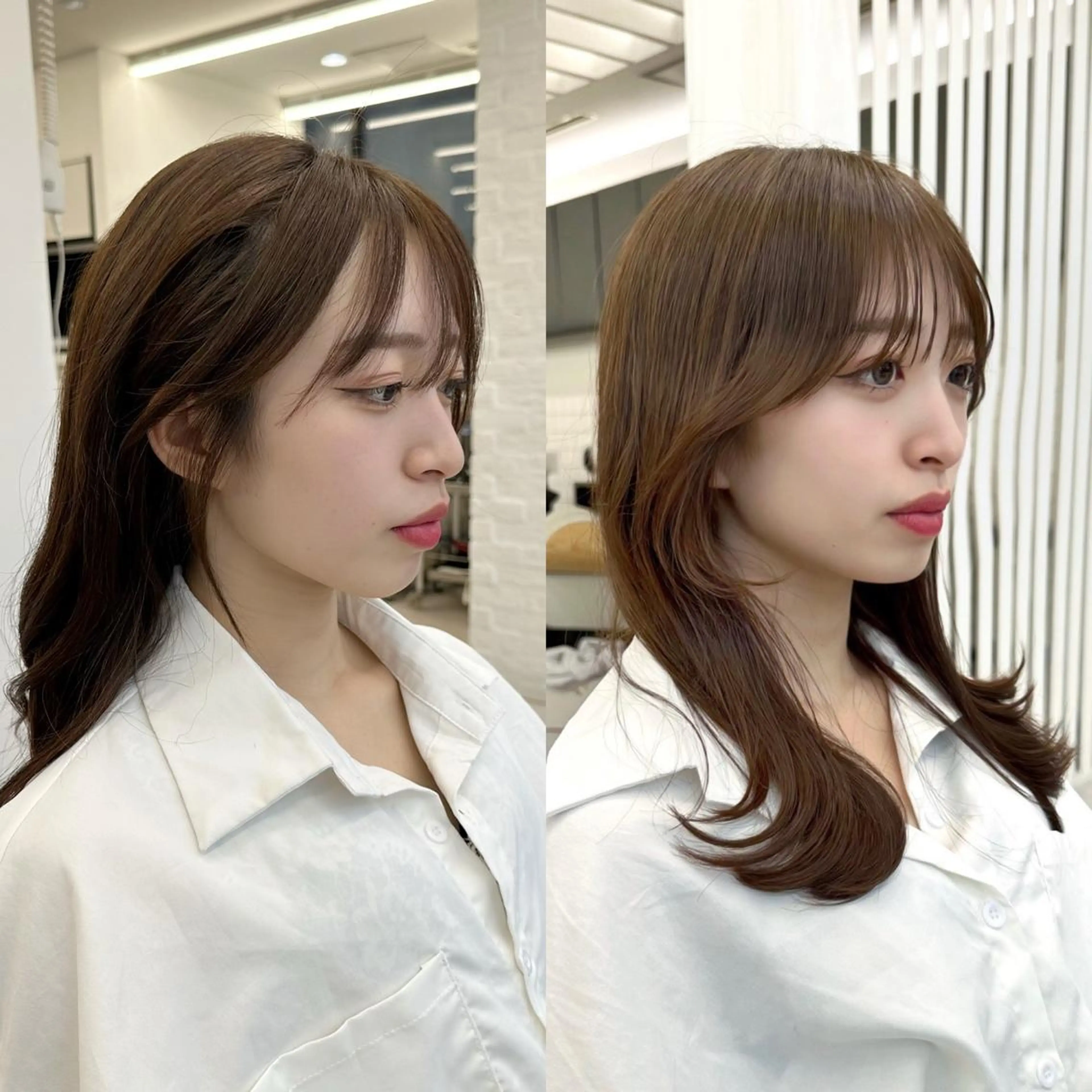 ミディアム カット ショートヘア くすみカラー、大場猛のヘアスタイル