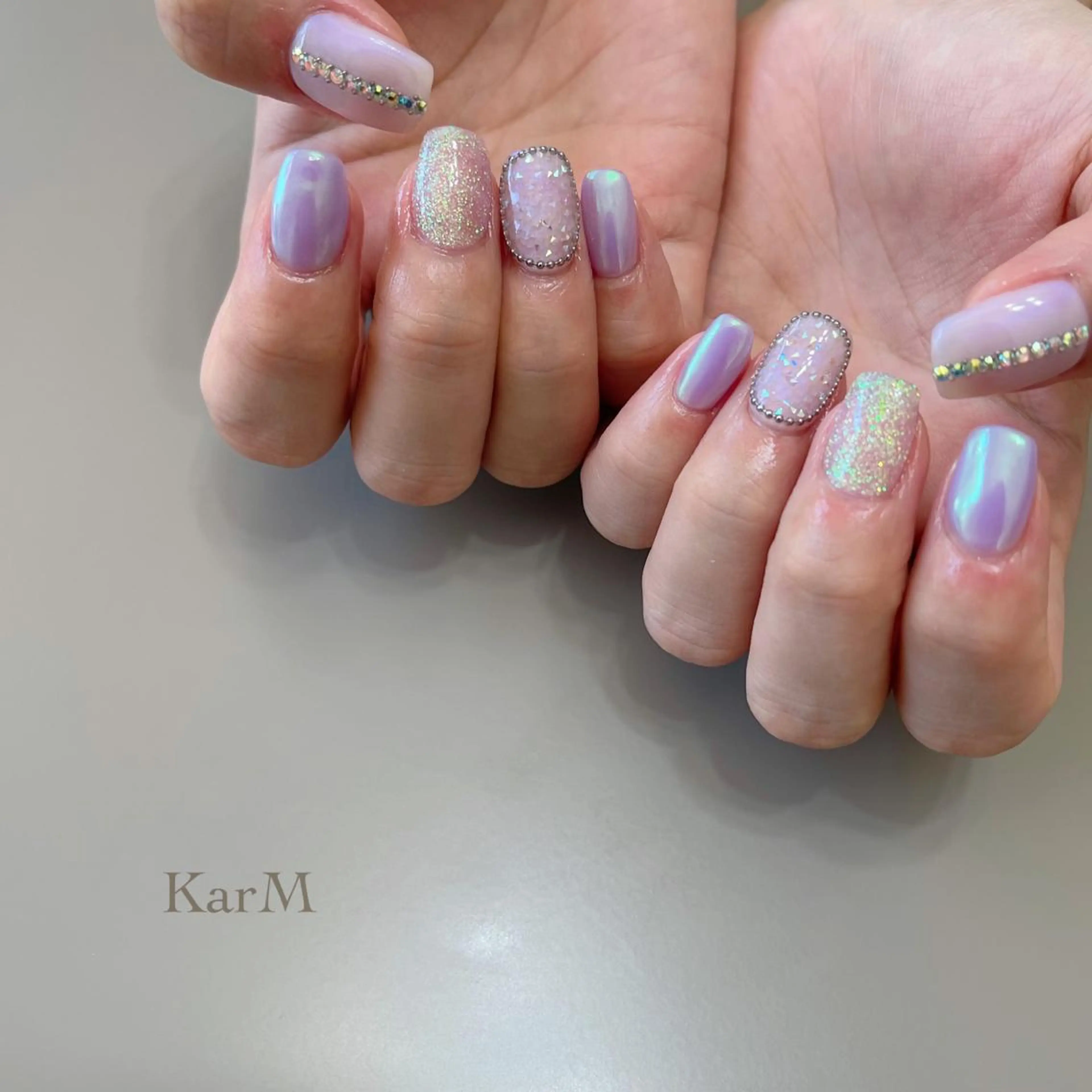 ネイル アートネイル オーロラネイル チークネイル フットネイル フレンチネイル ハンドネイル ogino karinのネイルデザイン