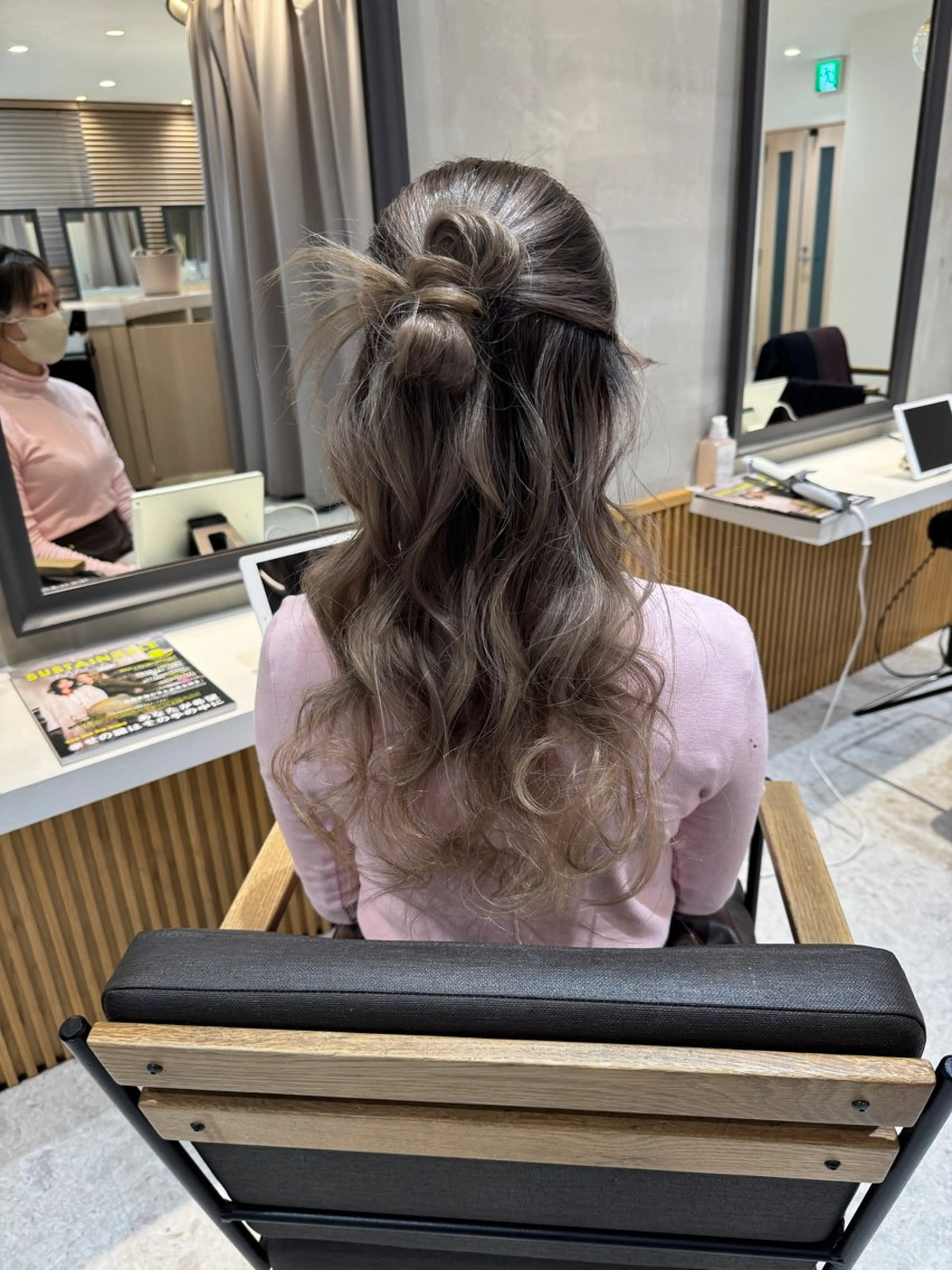 ロング カラー ヘアアレンジ ヘアセット ブリーチなしWカラー ヘアセット🎀はるかのヘアスタイル