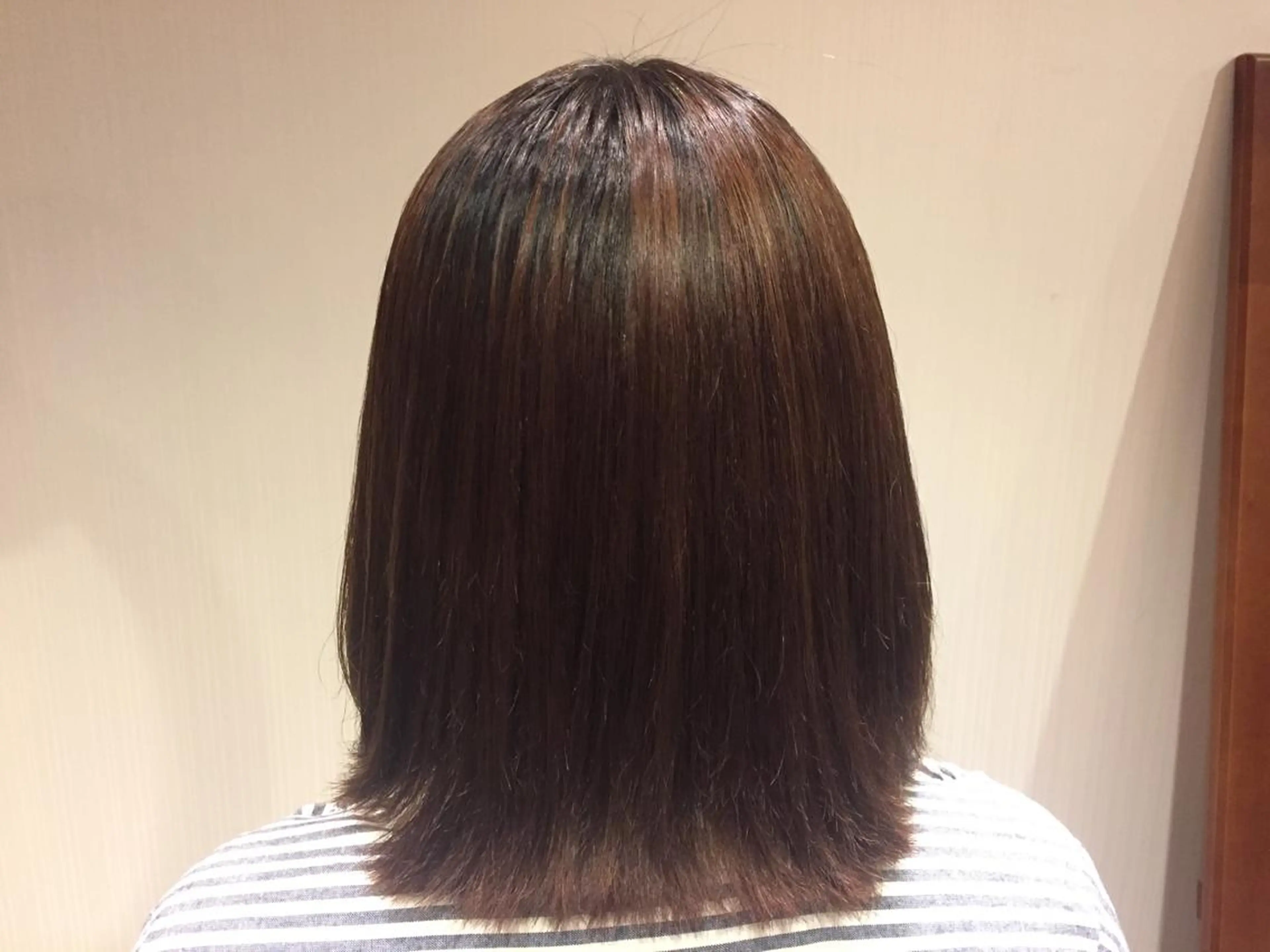 ミディアム パーマ 縮毛矯正 伊藤 優希のヘアスタイル