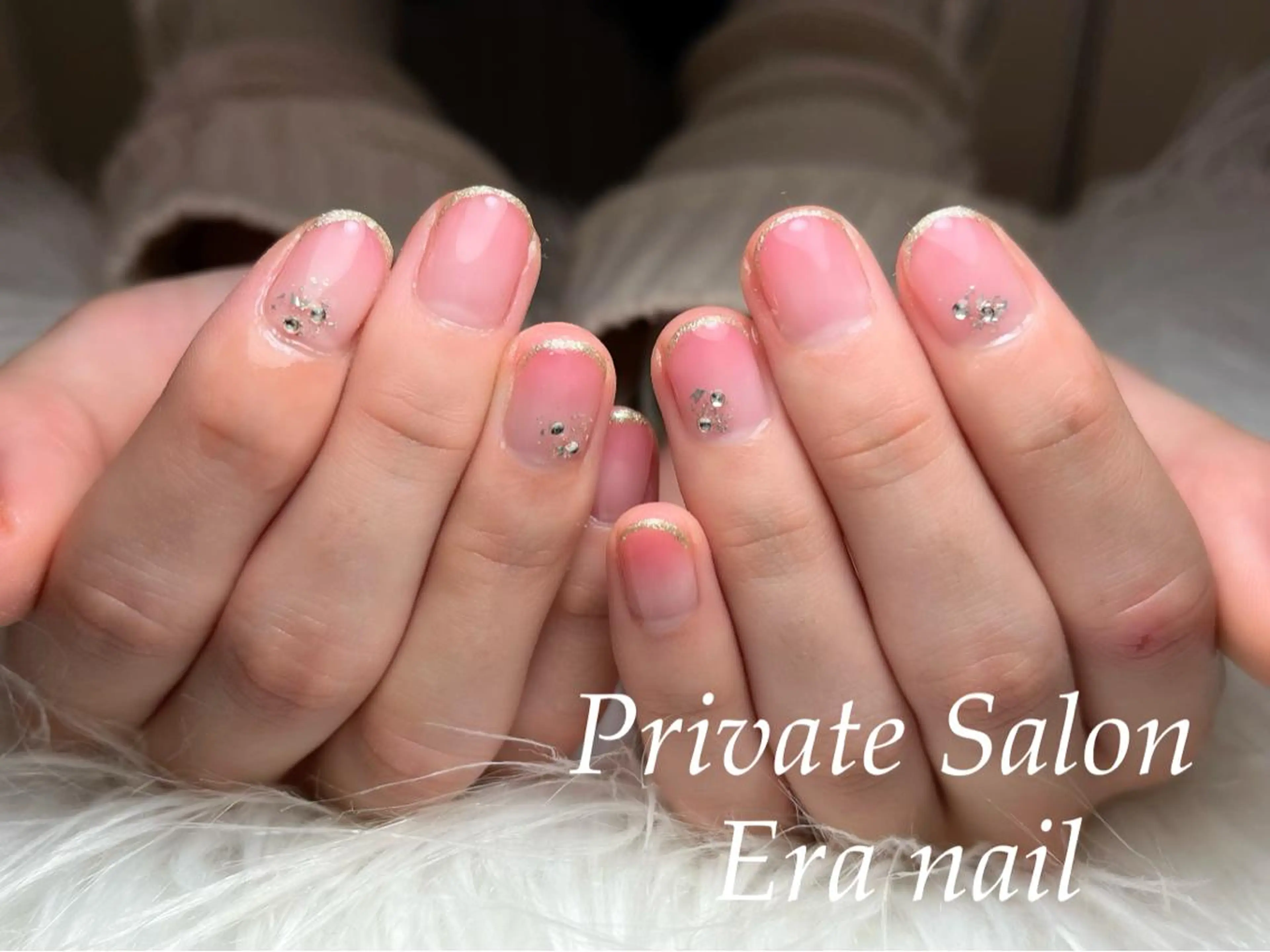 ネイル グラデーション ラメ(グリッター) Era nailのネイルデザイン