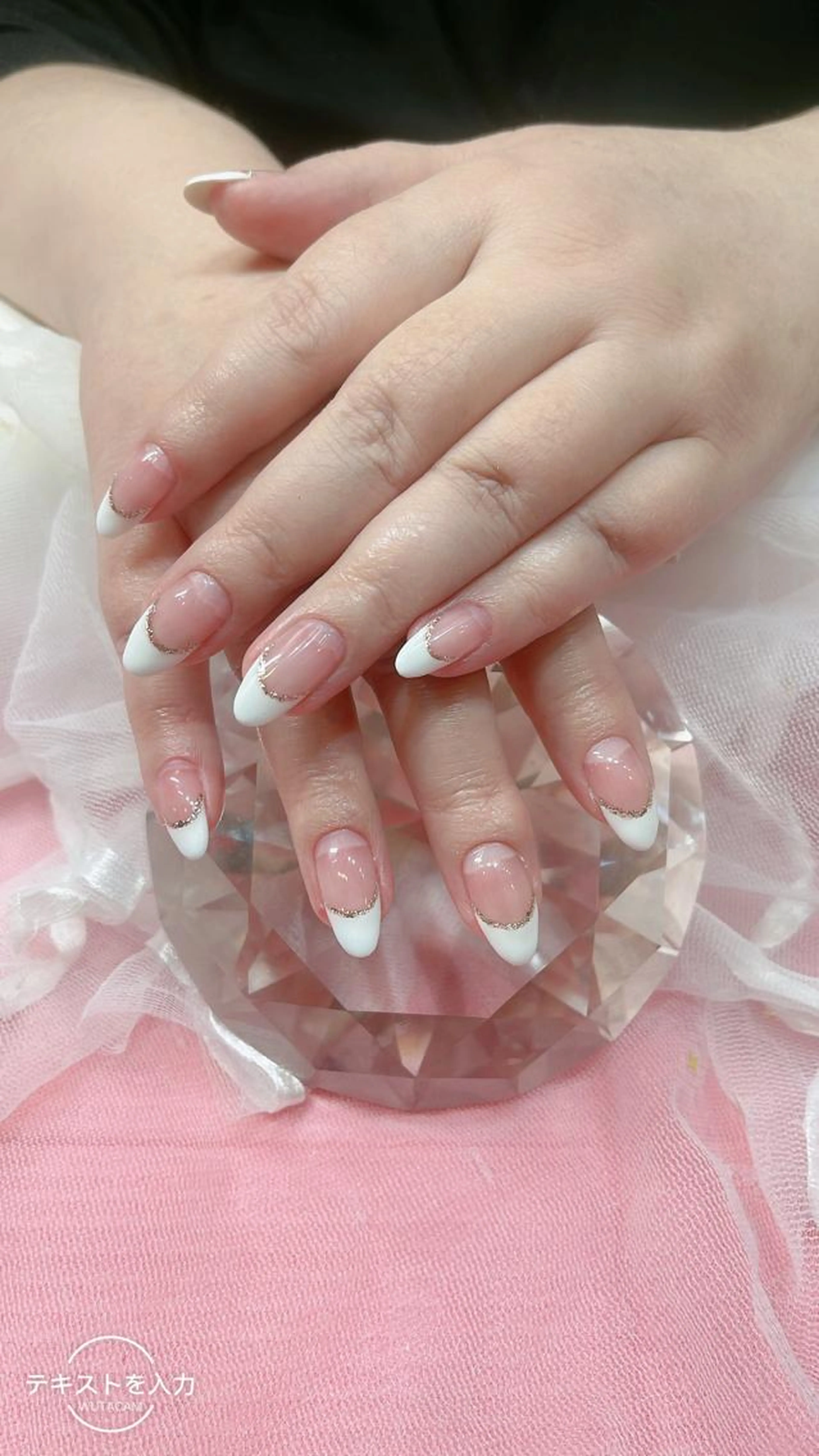 チップ長さ出し10本+ワンポイントデザインの写真