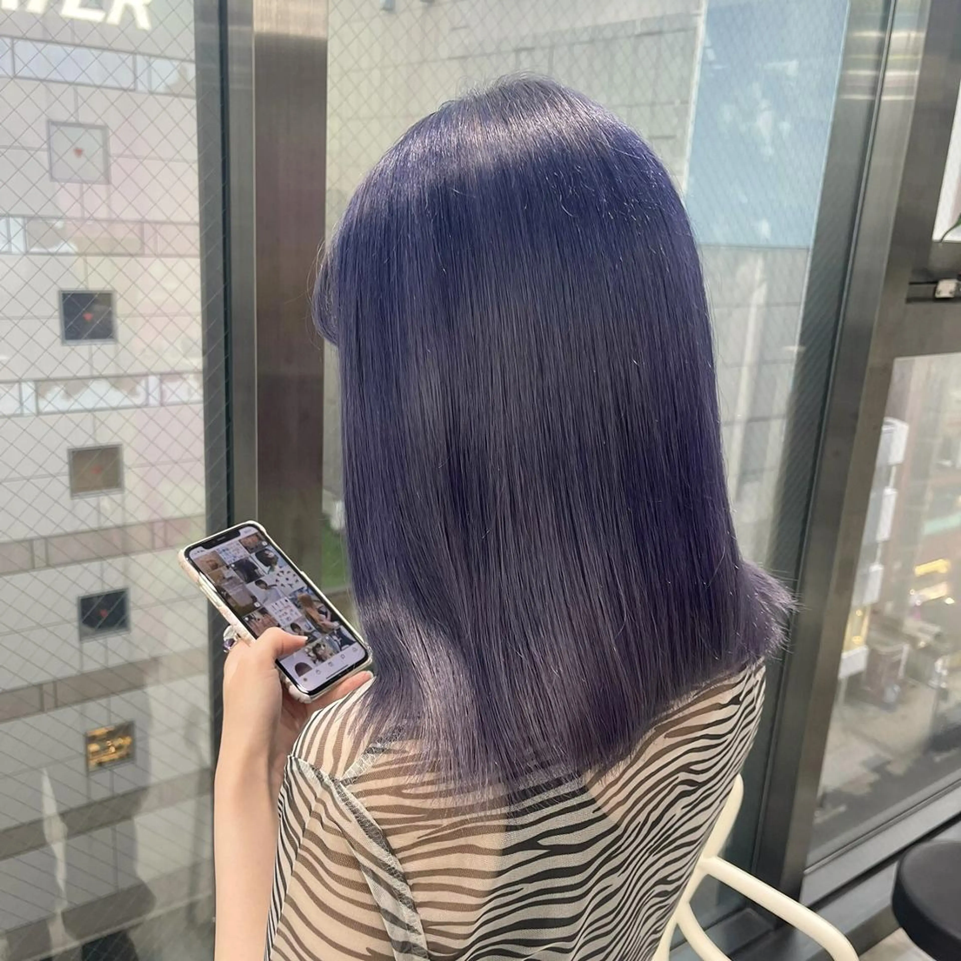 ミディアム ヘアカラー トリートメント 🤍韓国寒色カラー 🤍MADOKAのヘアスタイル