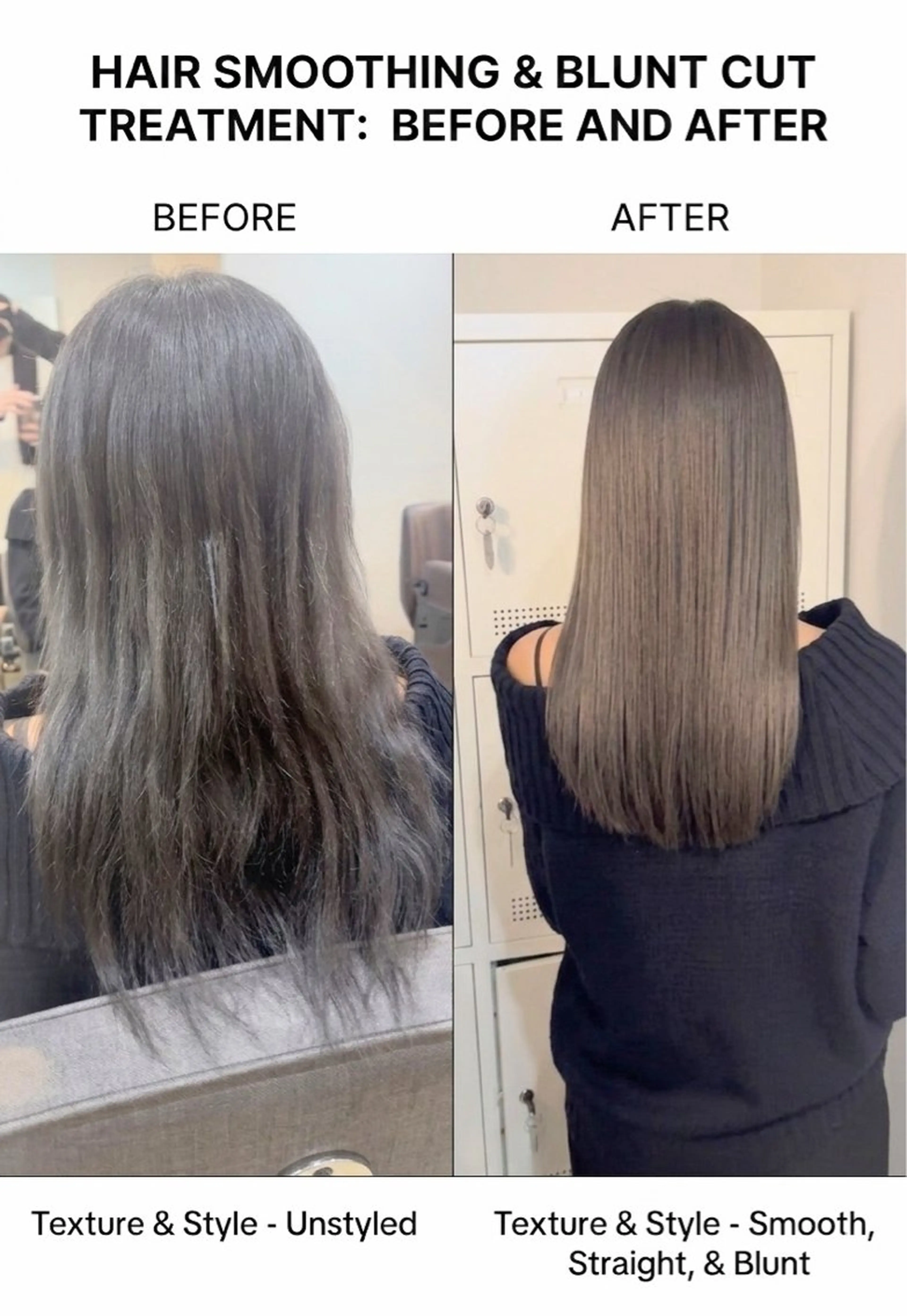 セミロング カット ヘアカラー 縮毛矯正 トリートメント ⭕鏡のような劇艶/ 賀川サトシ⭕️のヘアスタイル