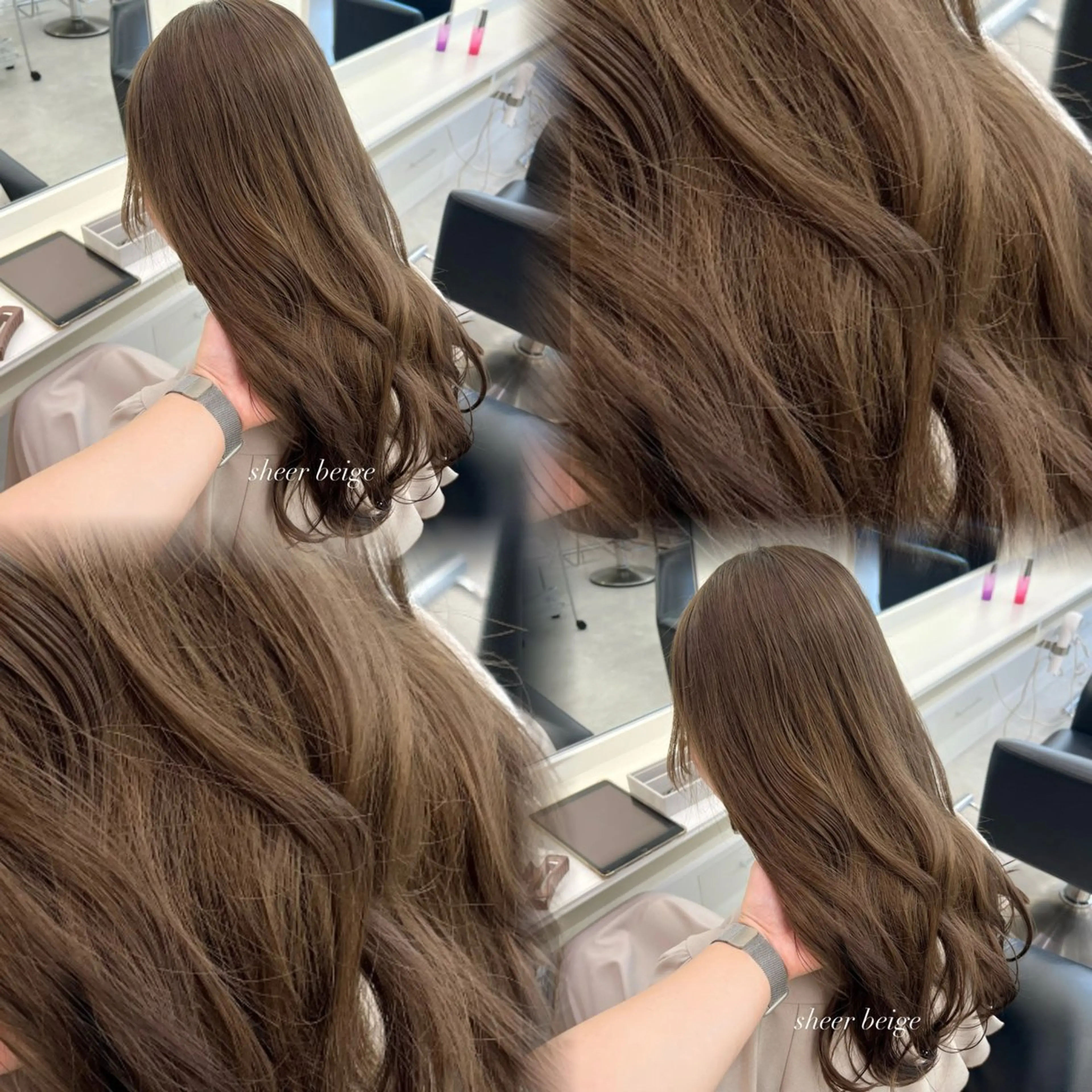 ロング ヘアカラー ParveMix 宮﨑 梨里のヘアスタイル