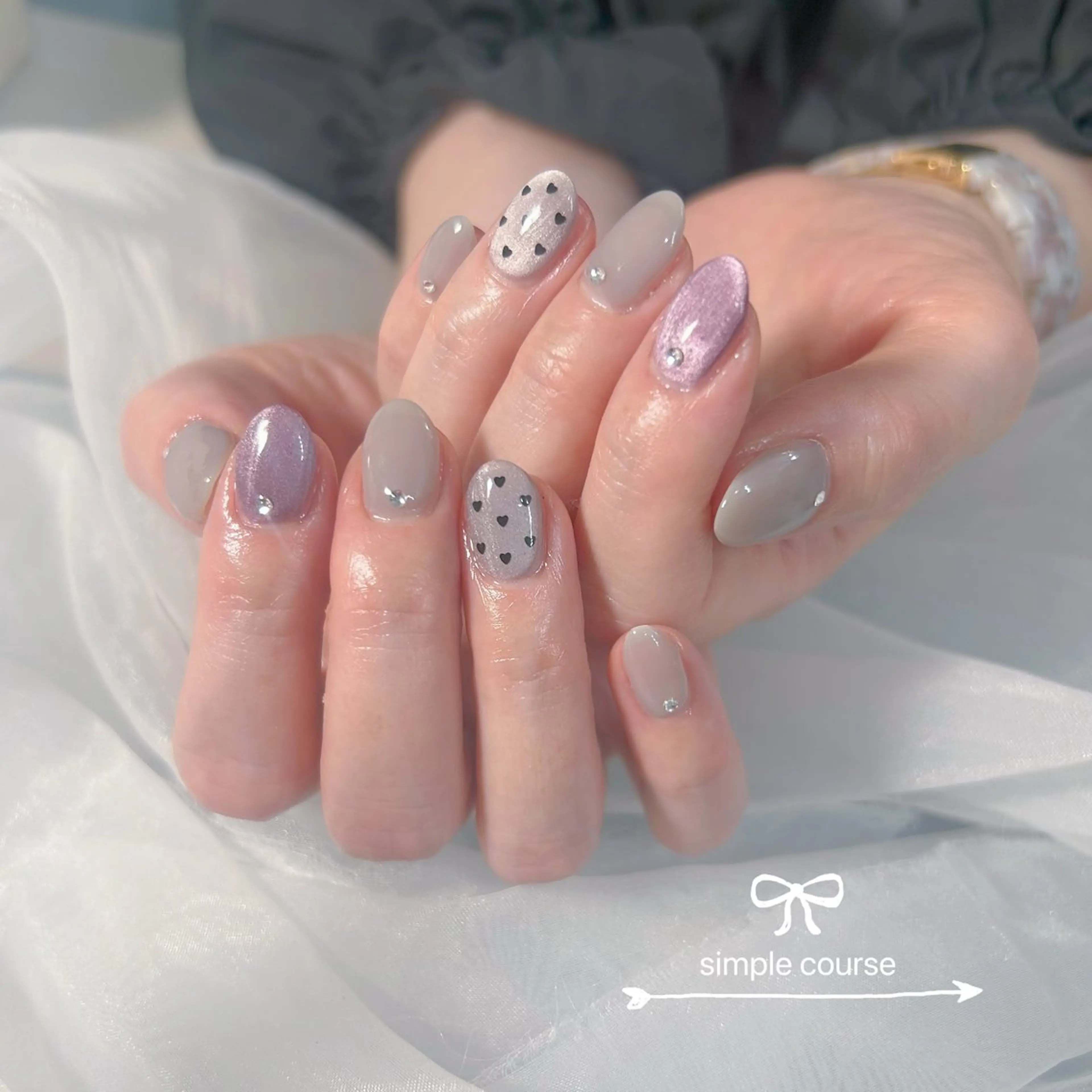 ネイル マグネットネイル ハンドネイル SweetOlive HINAKOのネイルデザイン