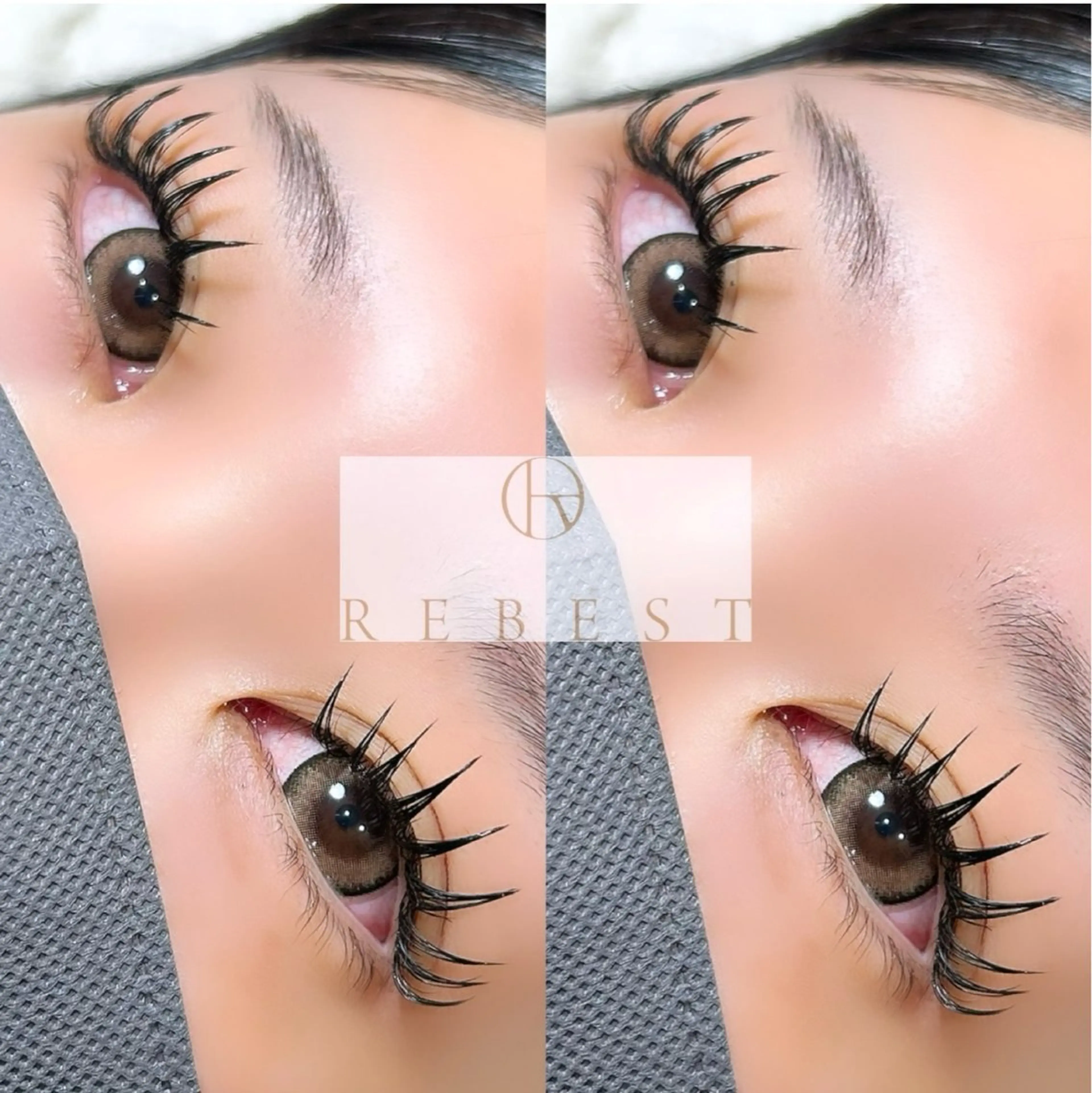 マツエク・マツパ Lカール yuuka REBEST心斎橋のマツエク・マツパデザイン