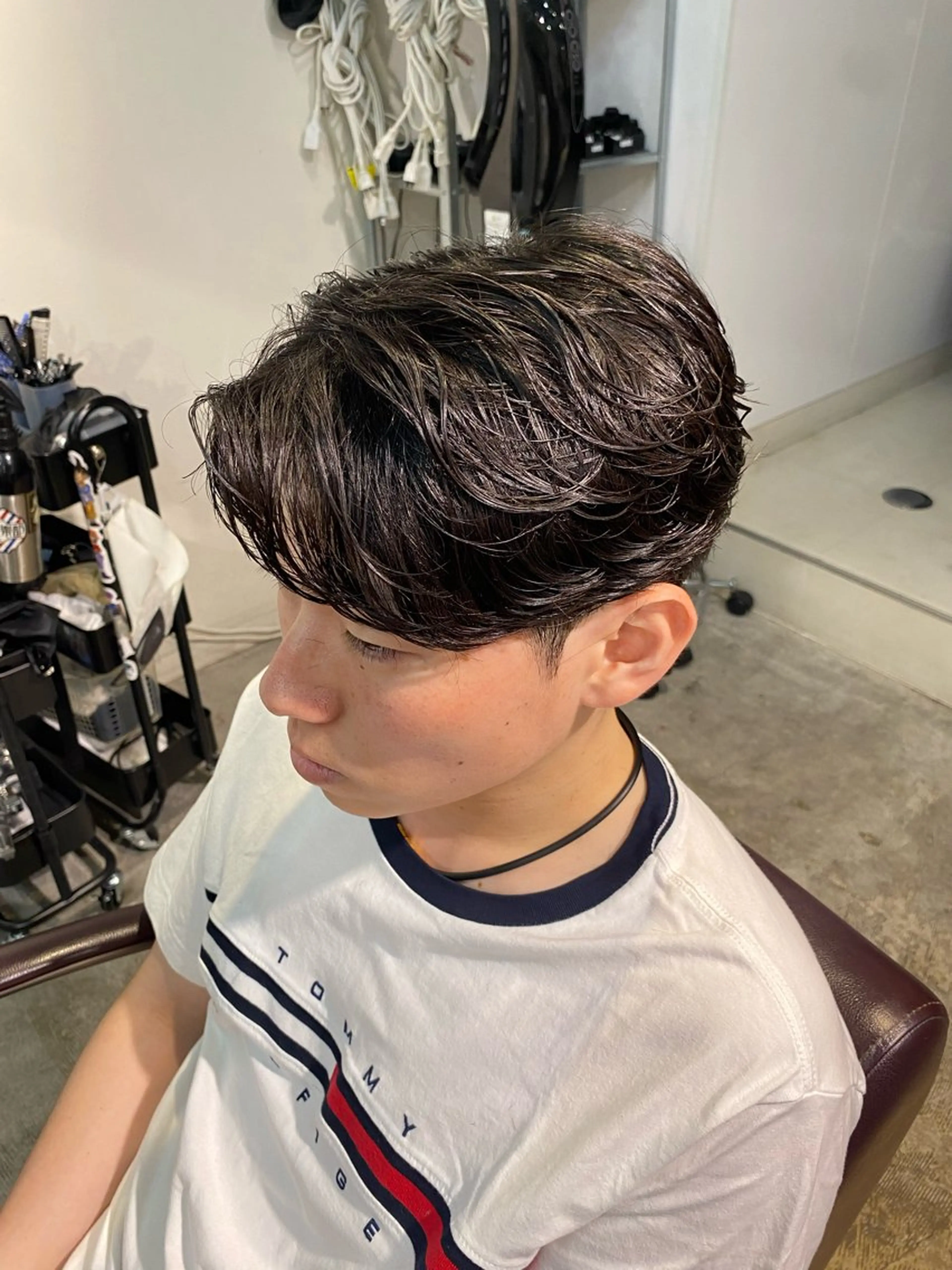 パーマ メンズ カット パーマ パーマ特化/フェザー パーマシャドウ/真生のヘアスタイル