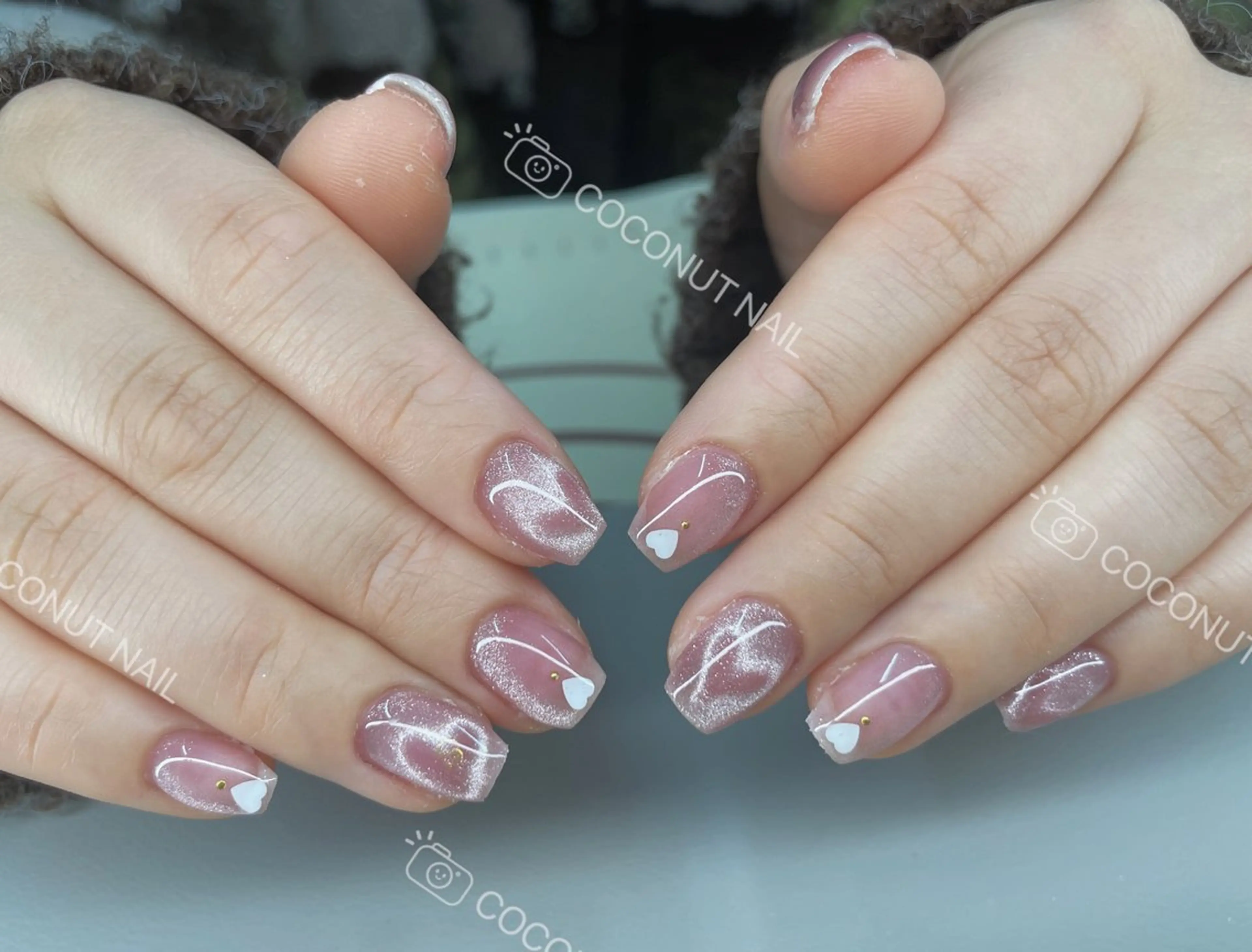 ネイル ハンドネイル 神田 ココナッツのネイルデザイン