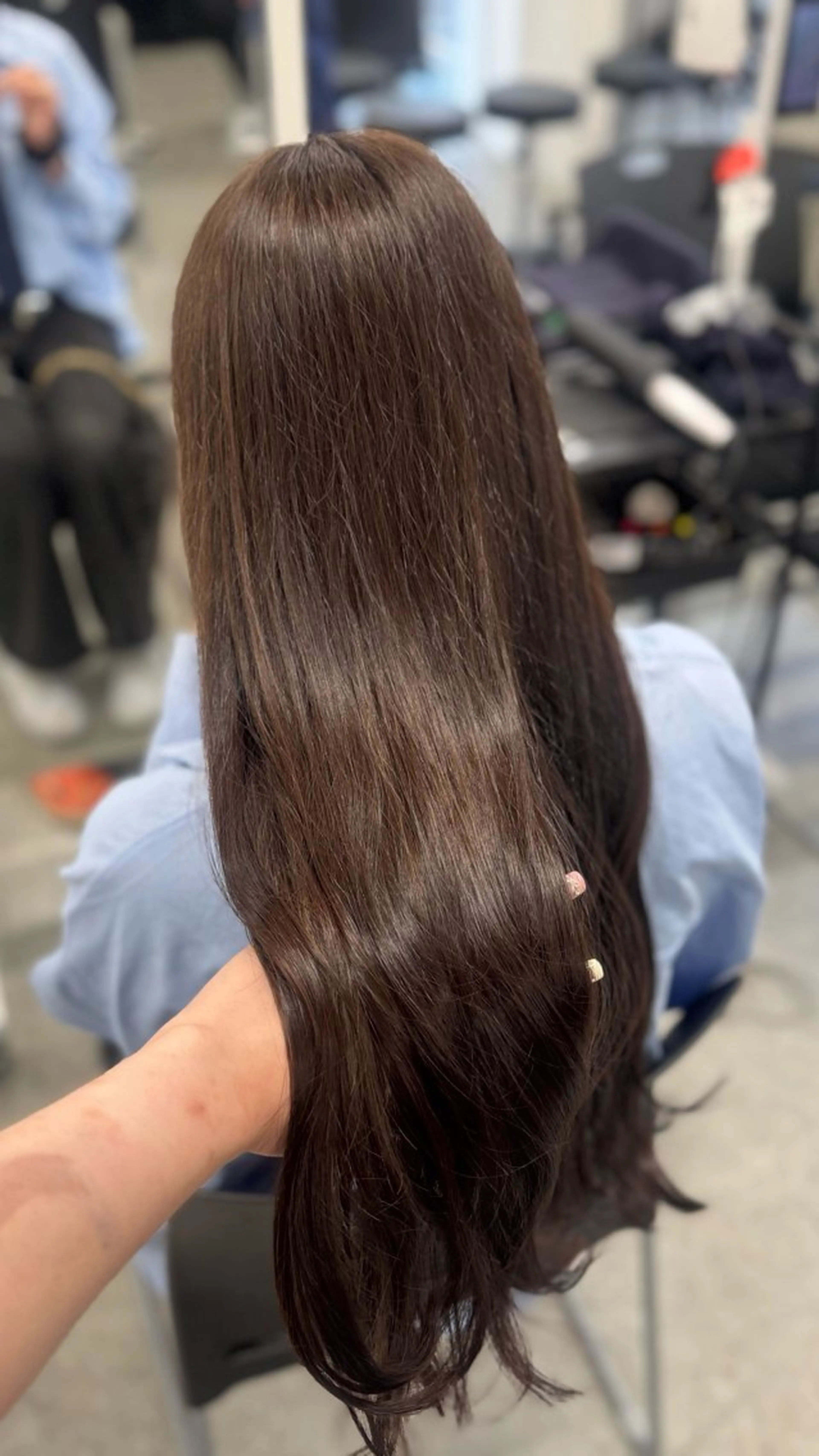 トリートメント 🤍Mei🤍赤み消 し透明感ツヤカラーのヘアスタイル