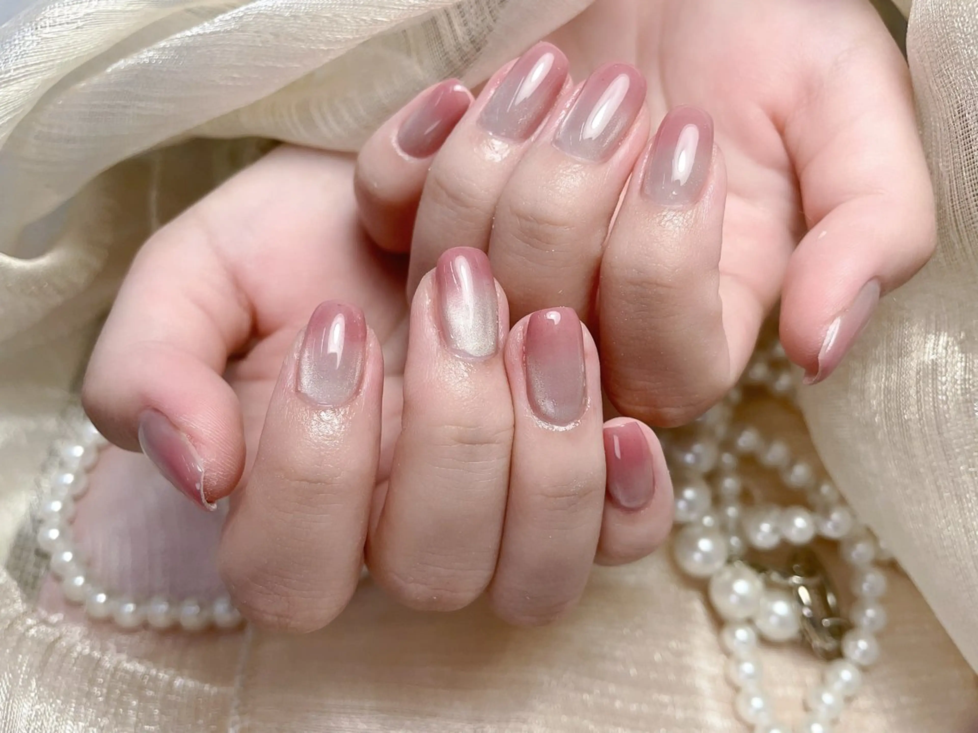 ネイル グラデーション マグネットネイル 🩵Minmin nail salonのネイルデザイン