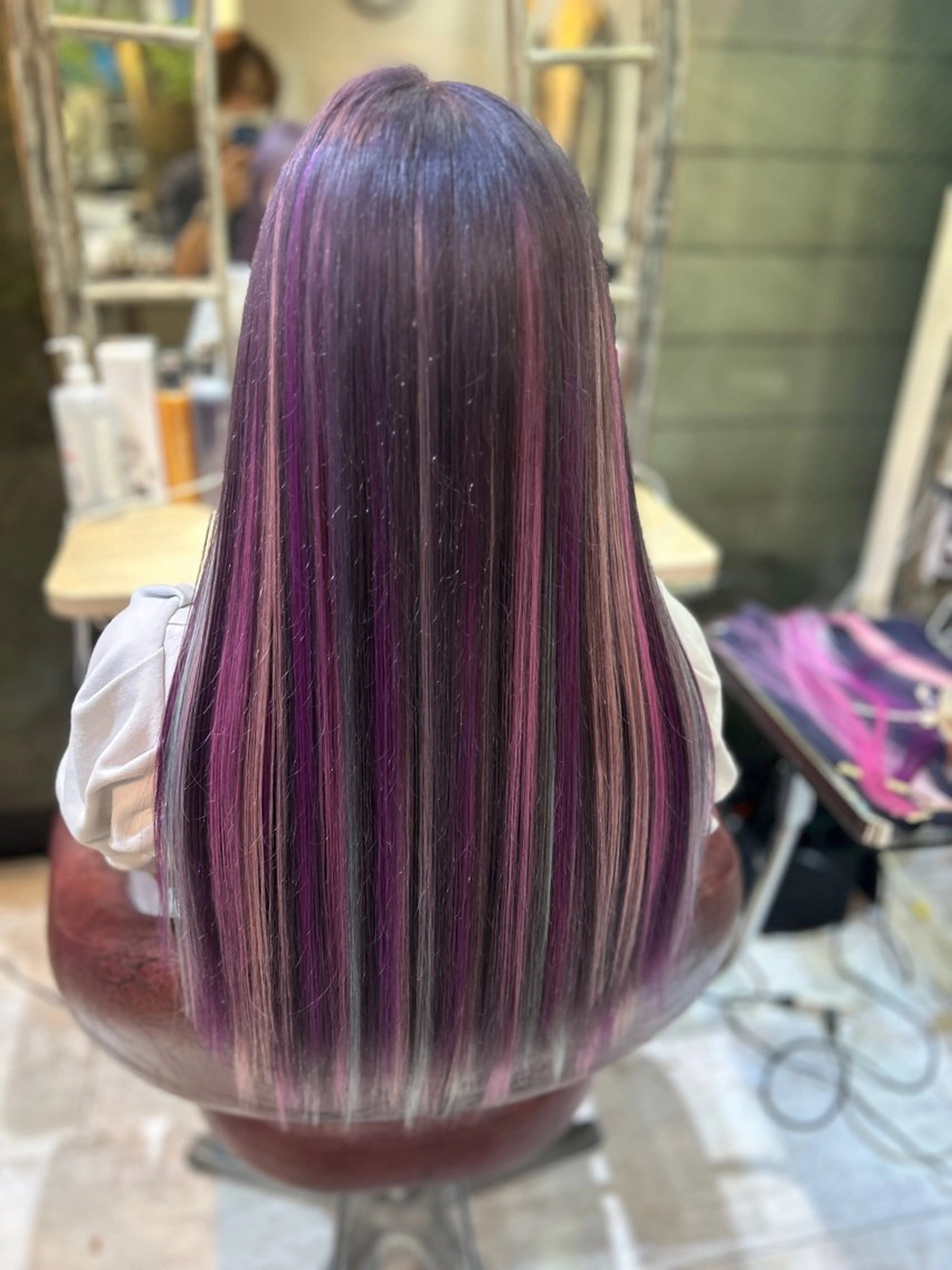 ロング カラー タケ ウチのヘアスタイル