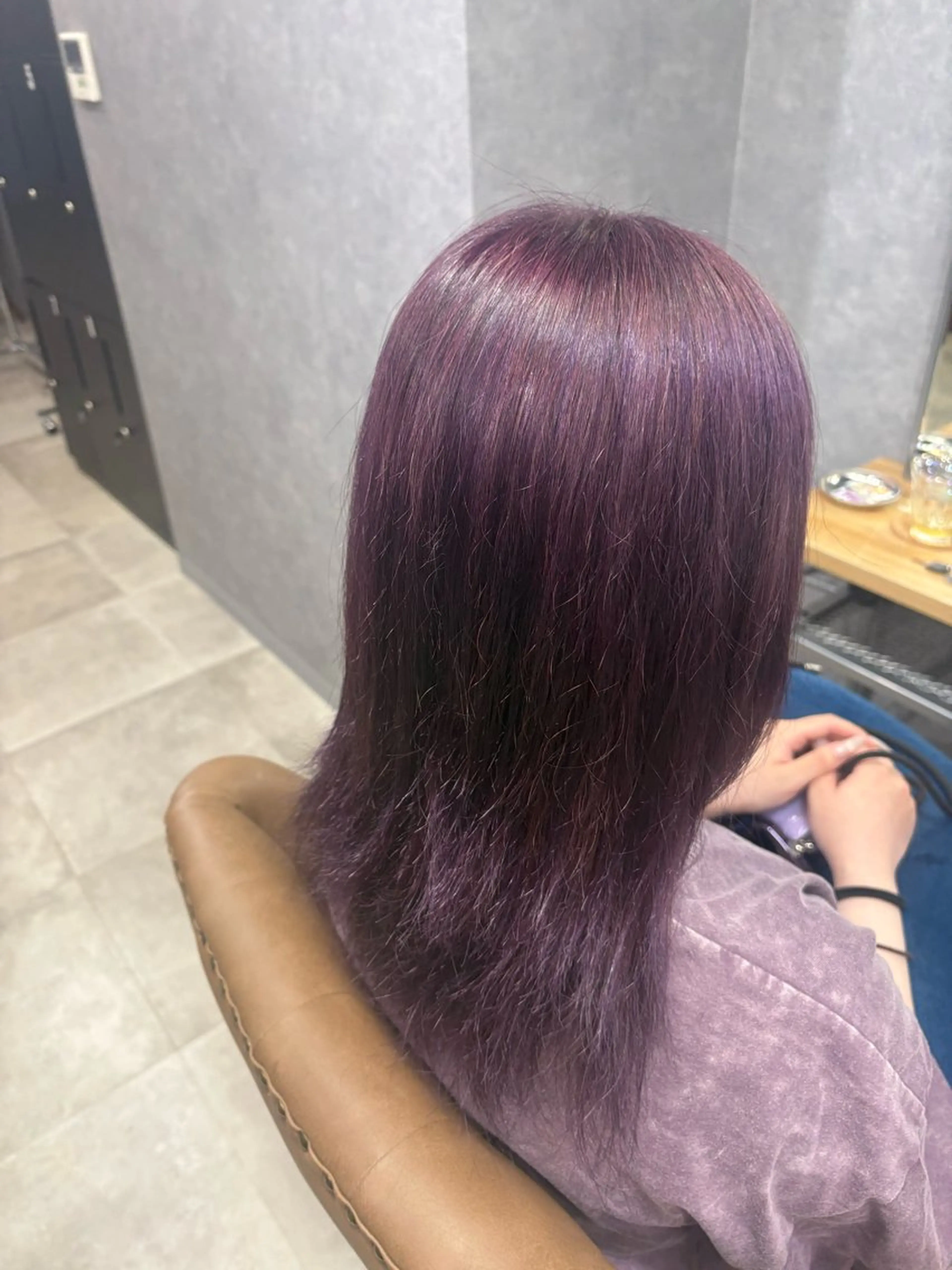 セミロング カラー ヘアアレンジ 金子 明日香のヘアスタイル