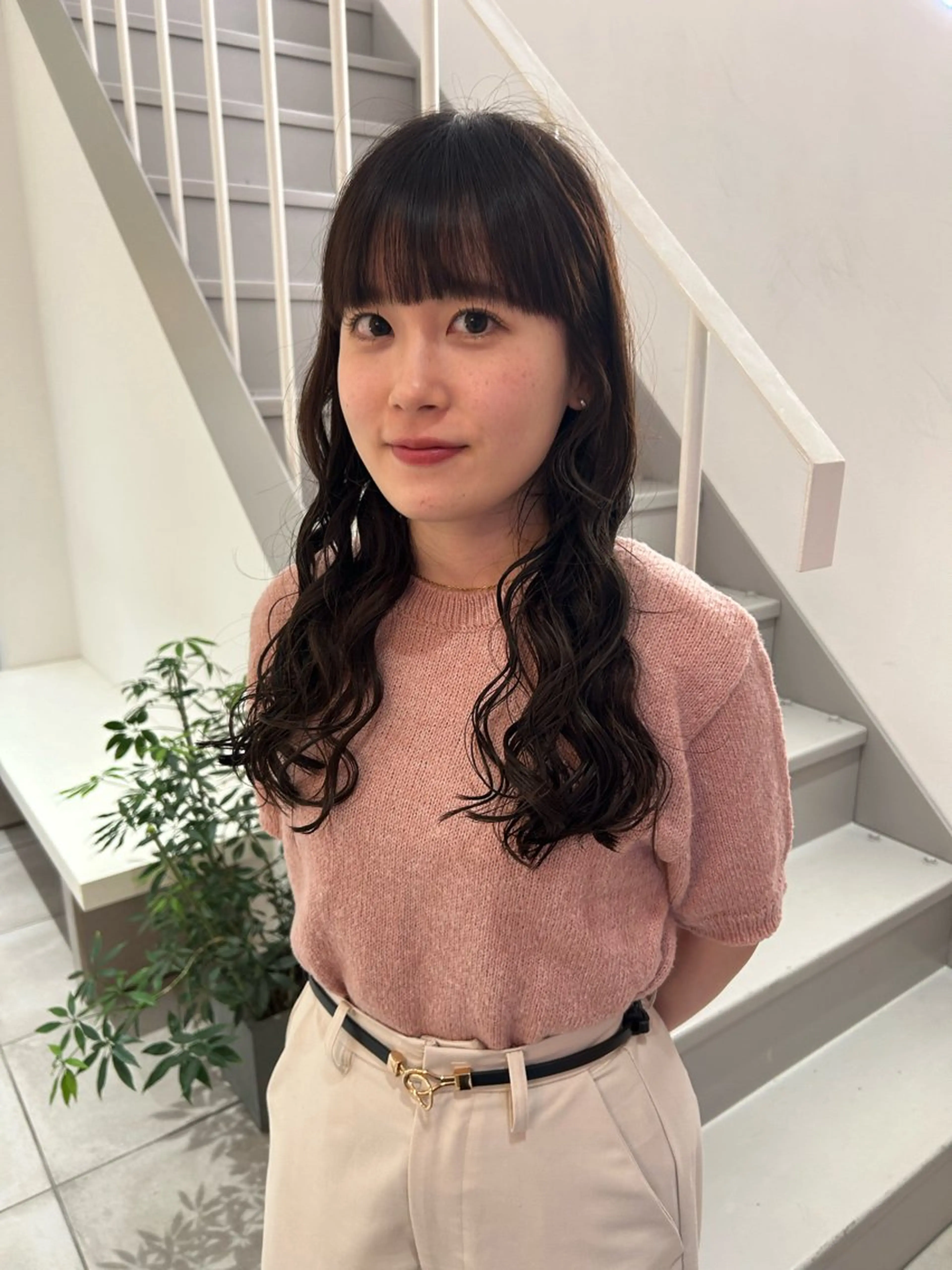 ロング パーマ カット パーマ トリートメント hanabi / パーマのヘアスタイル