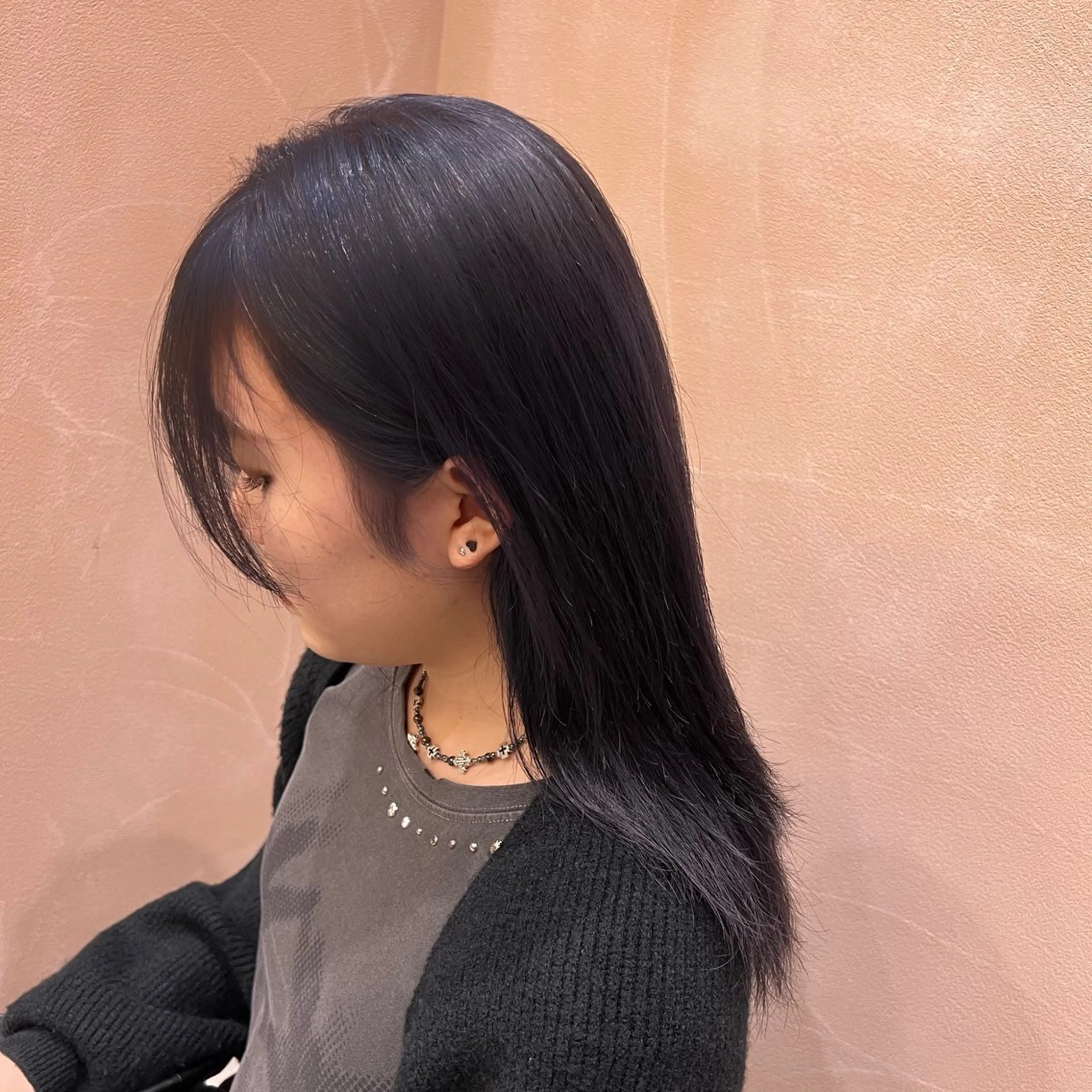 セミロング カラー ブリーチ ブルーカラー ケアブリーチ ケアカラー 透明感カラー 透明感/ダブルカラー /kazui🐈のヘアスタイル