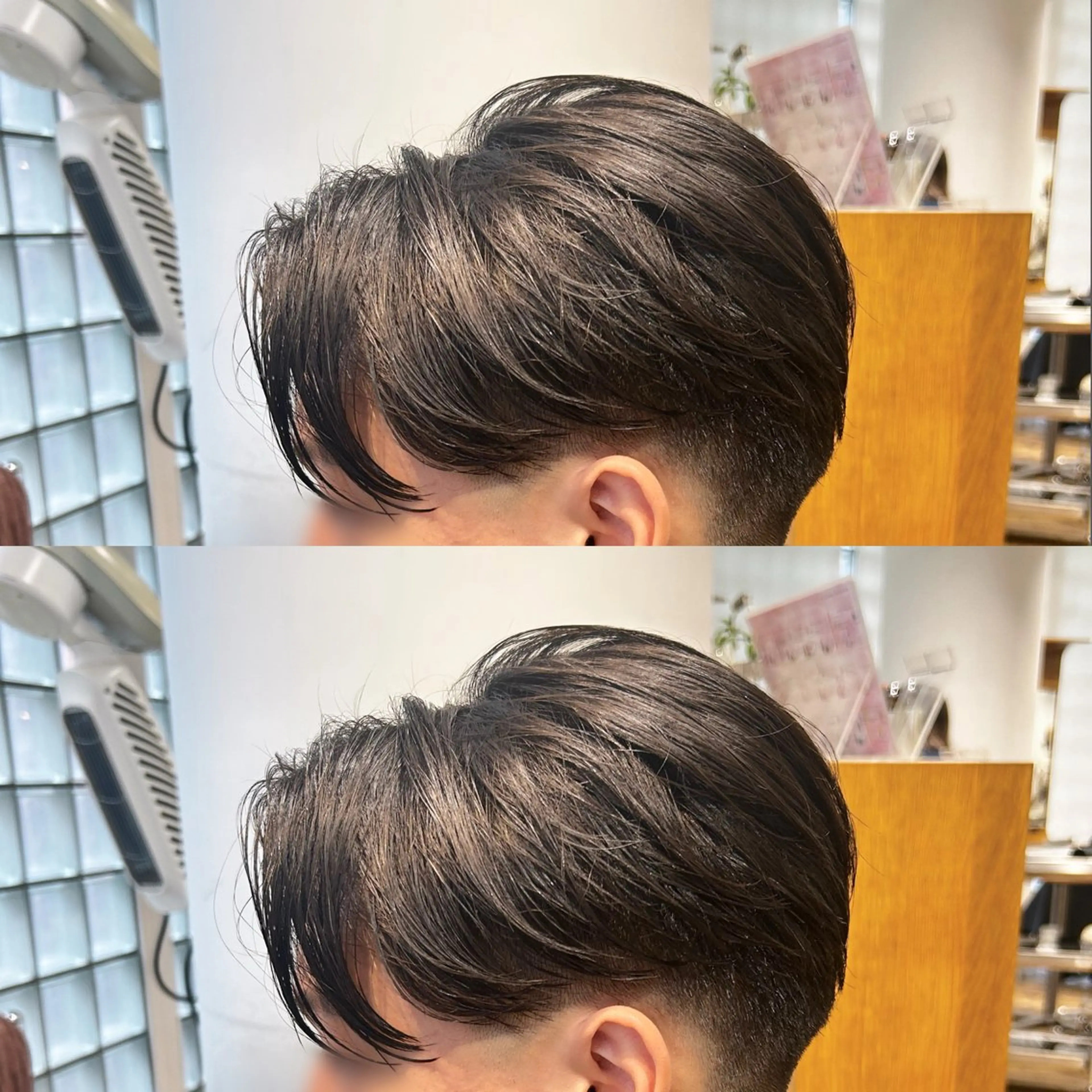 ショート メンズ センターパート フェードカット カット Koki☘️/ メンズ特化のヘアスタイル