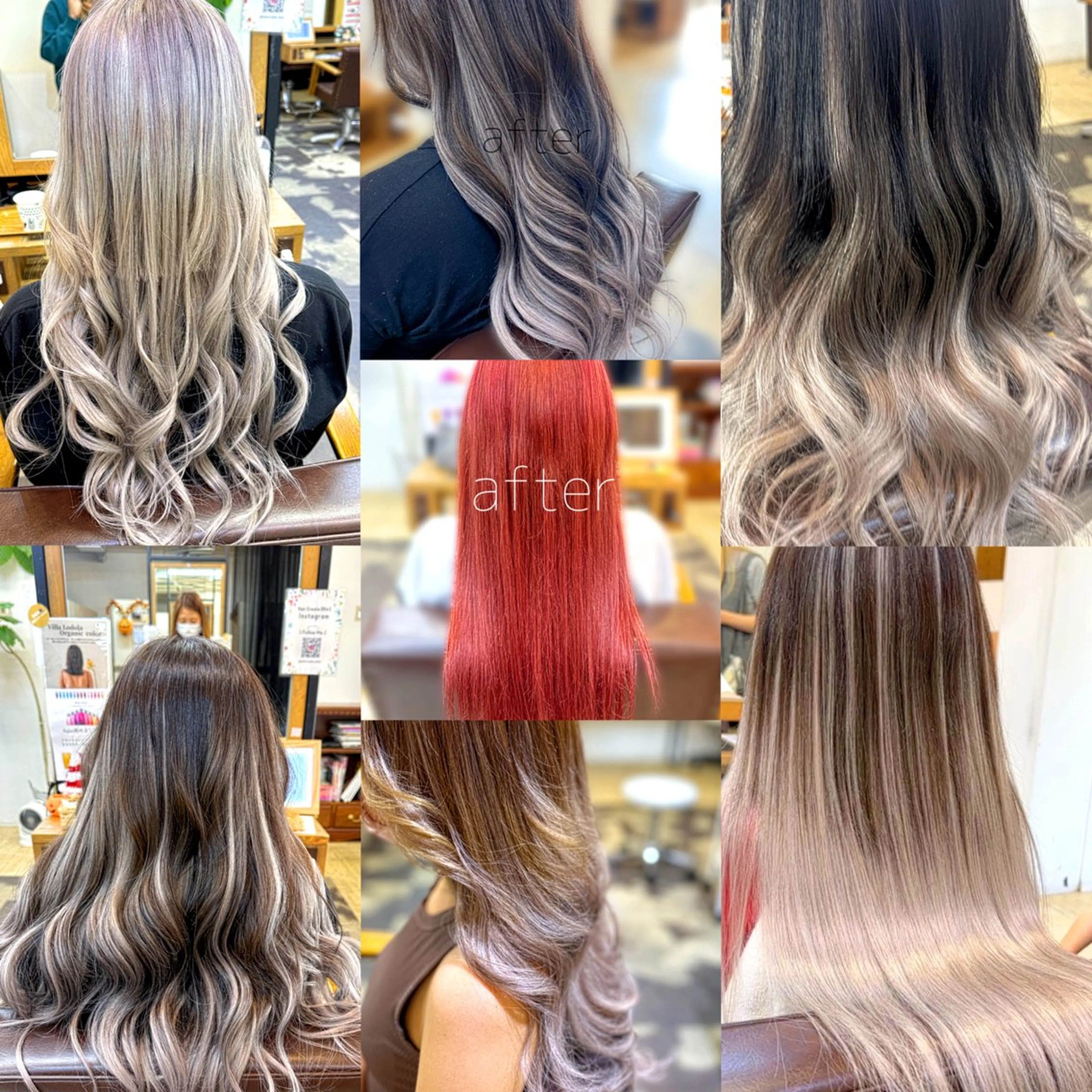 ロング シールエクステ エクステ ハイライト 髪質改善 レイヤーカット 🩶BRAS 🩶のヘアスタイル