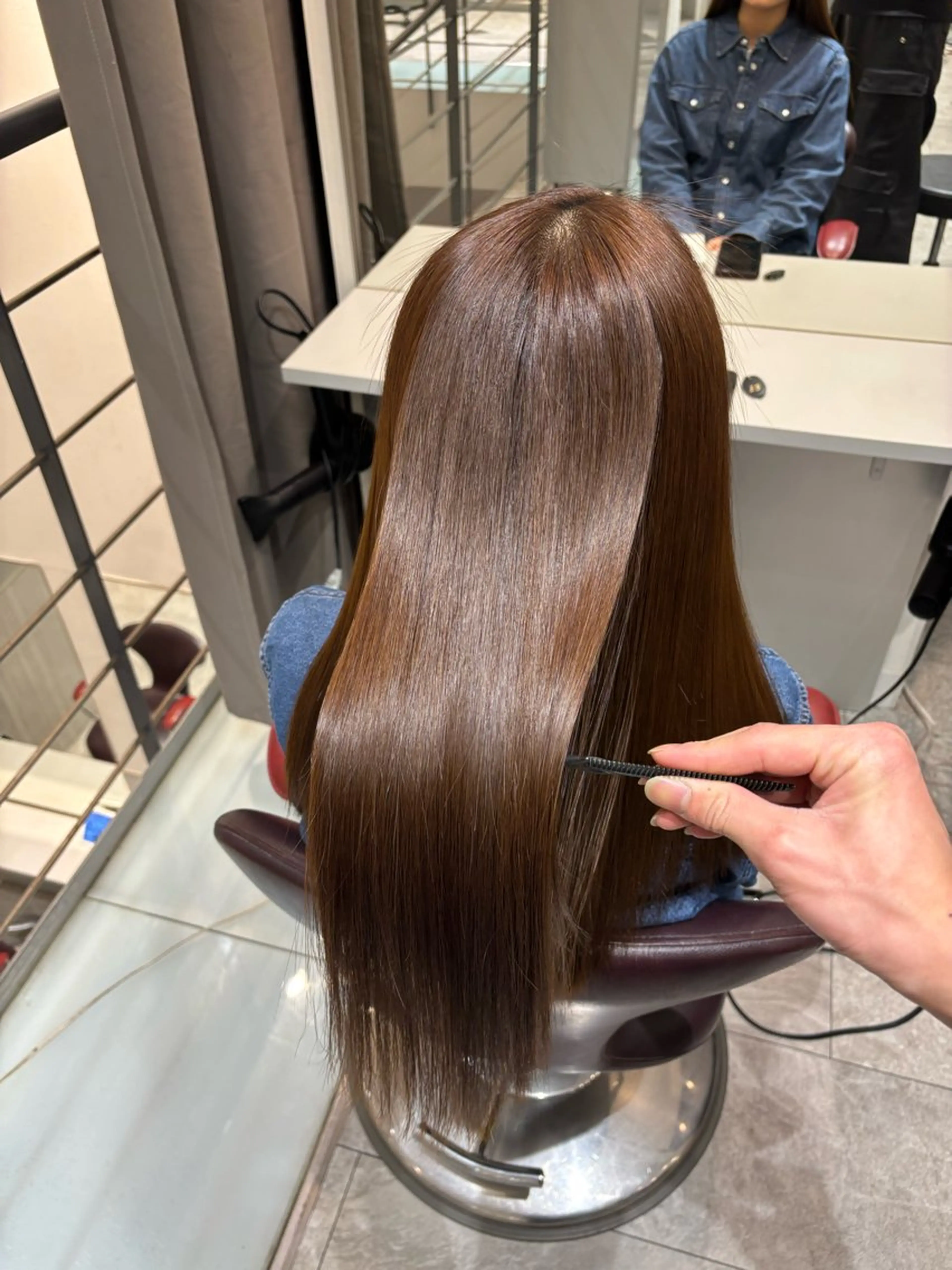 【業界最高峰システム型】髪質改善酸性ストレート❤️‍🔥＋高濃度ケラチントリートメント✨️の写真