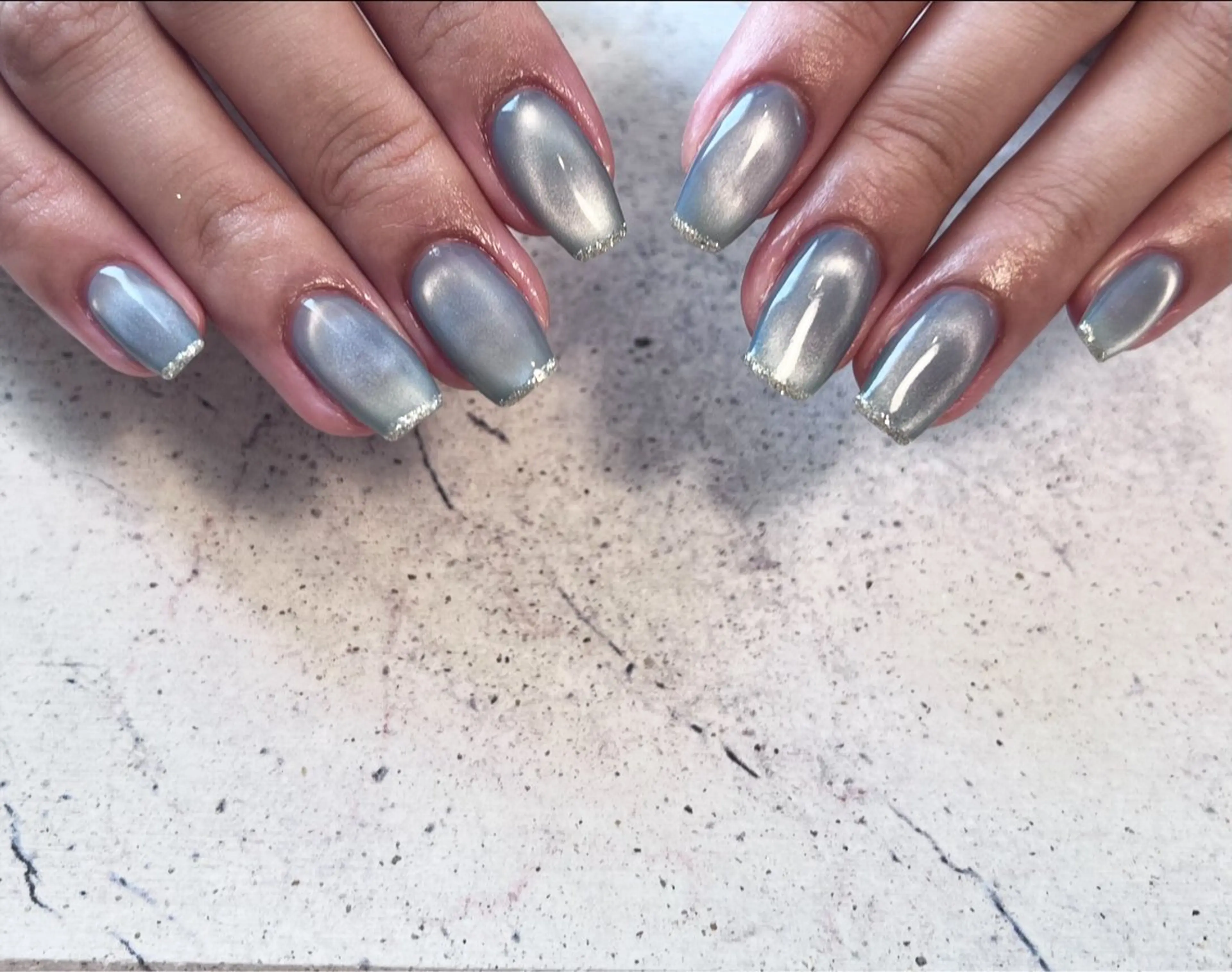 ネイル ラメ(グリッター) マグネットネイル charmant nailのネイルデザイン