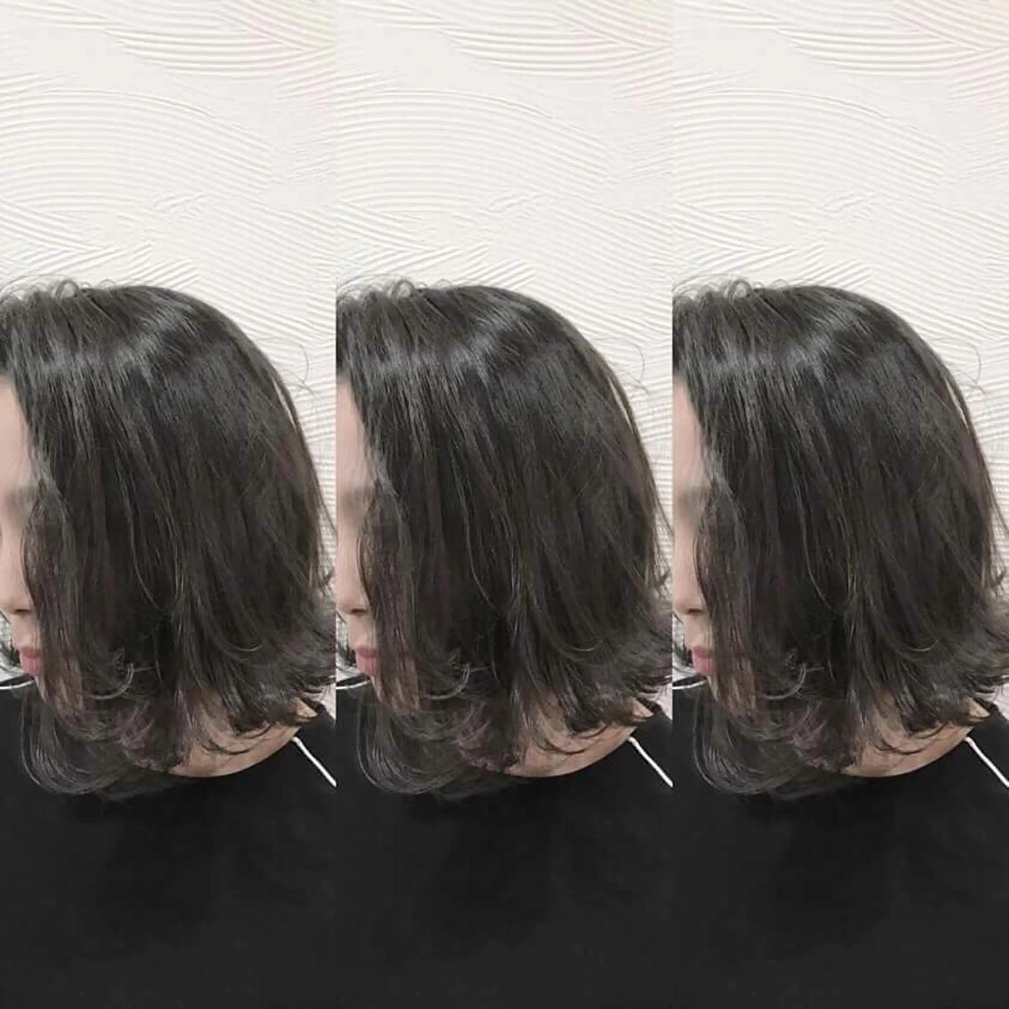 ショート カラー パーマ グレージュ ボブ 外ハネヘア ✖️リーアキト LEEAKITO✖️のヘアスタイル