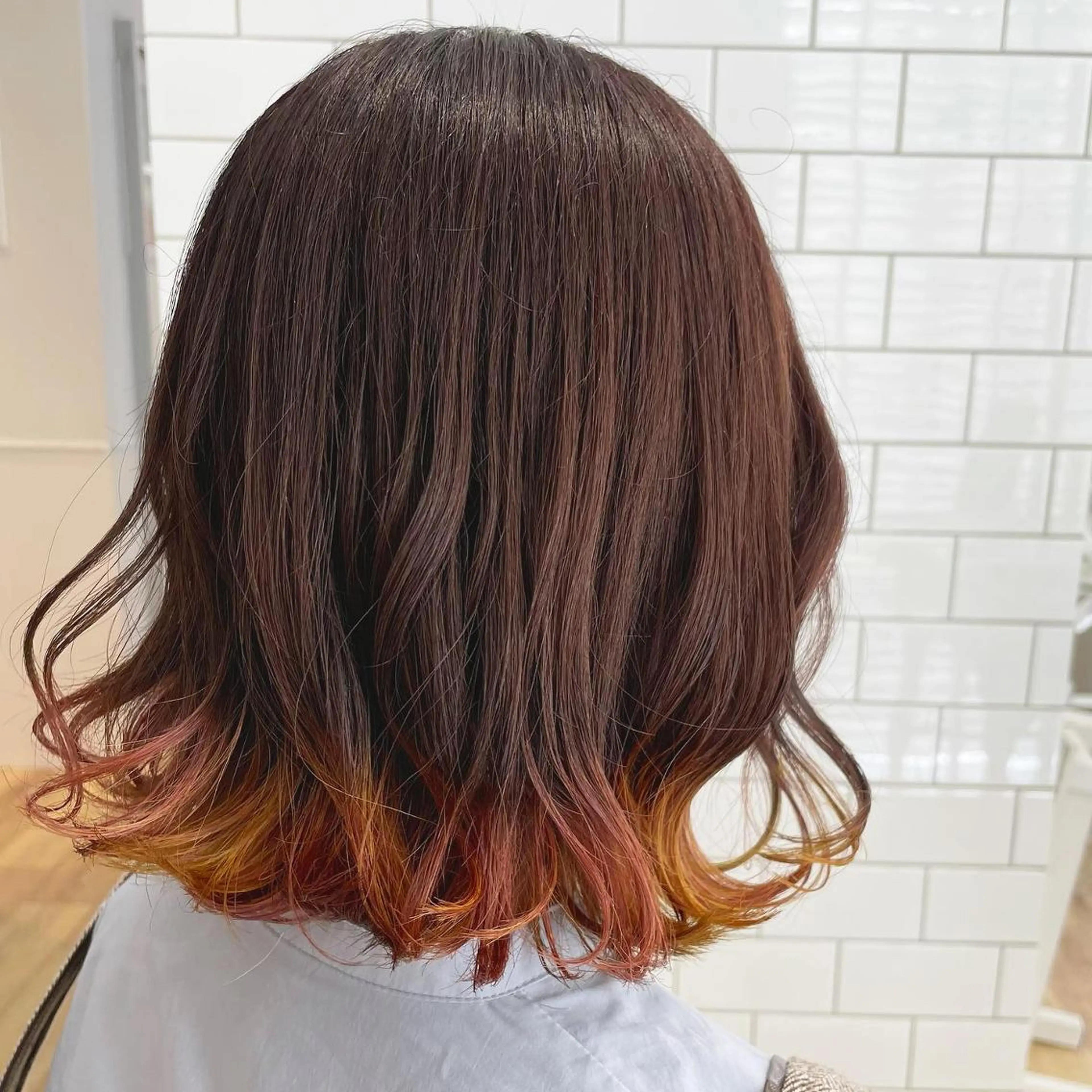 ミディアム カラー パーマ ヘアアレンジ メンズ キッズ ネイル マツエク・マツパ 🫧垢抜けヘア🫧 SHIORIのヘアスタイル