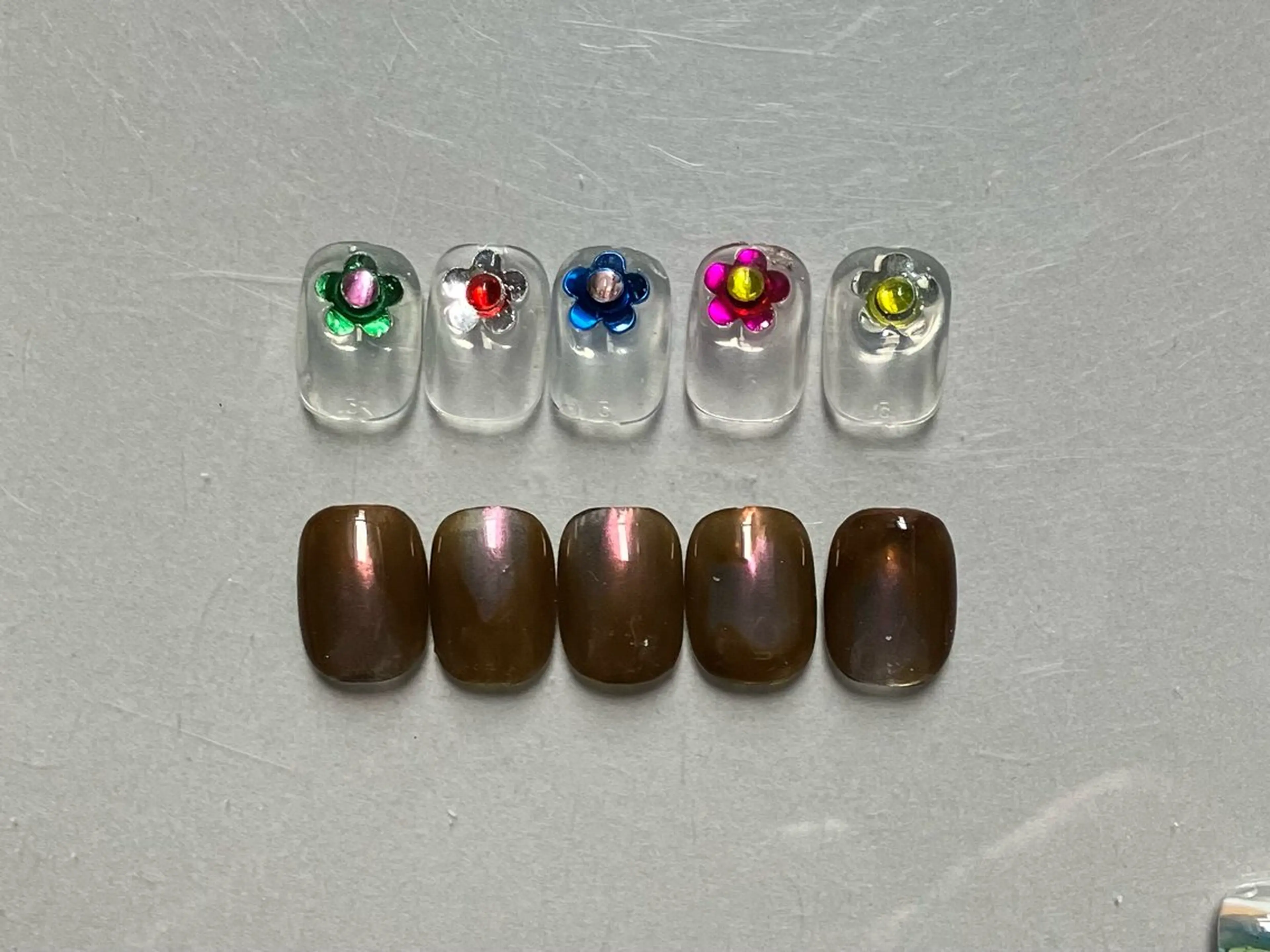 ショート ハンドネイル フットネイル @Unica_ honmachiのネイルデザイン