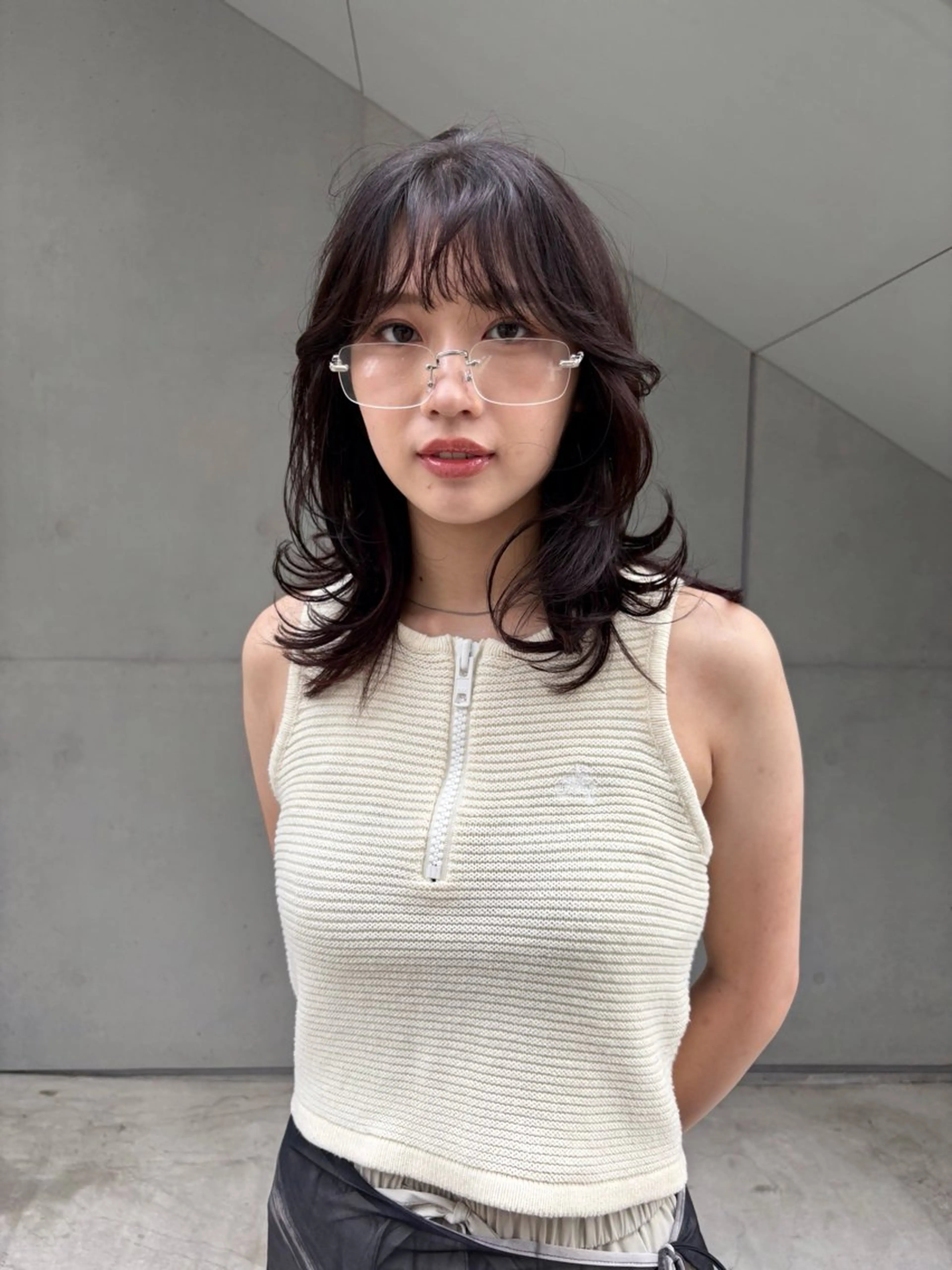 ロング カット トリートメント ハイトーン レイヤー🎀meiのヘアスタイル