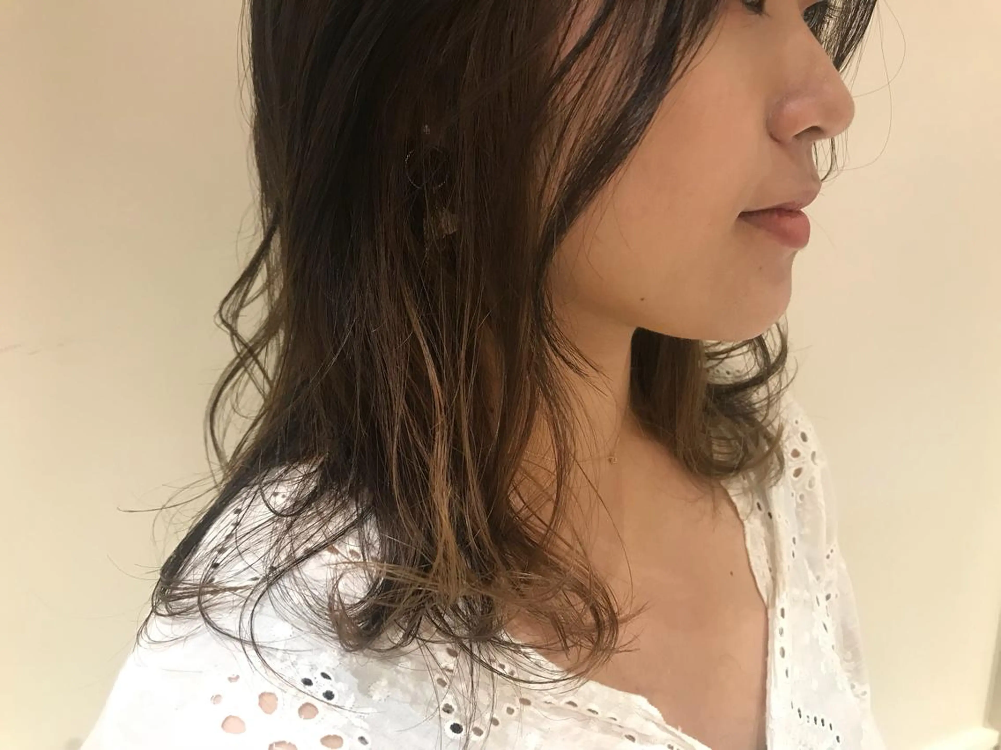 セミロング カラー インナーカラー 清水　ちひろ ✄トップスタイリストのヘアスタイル