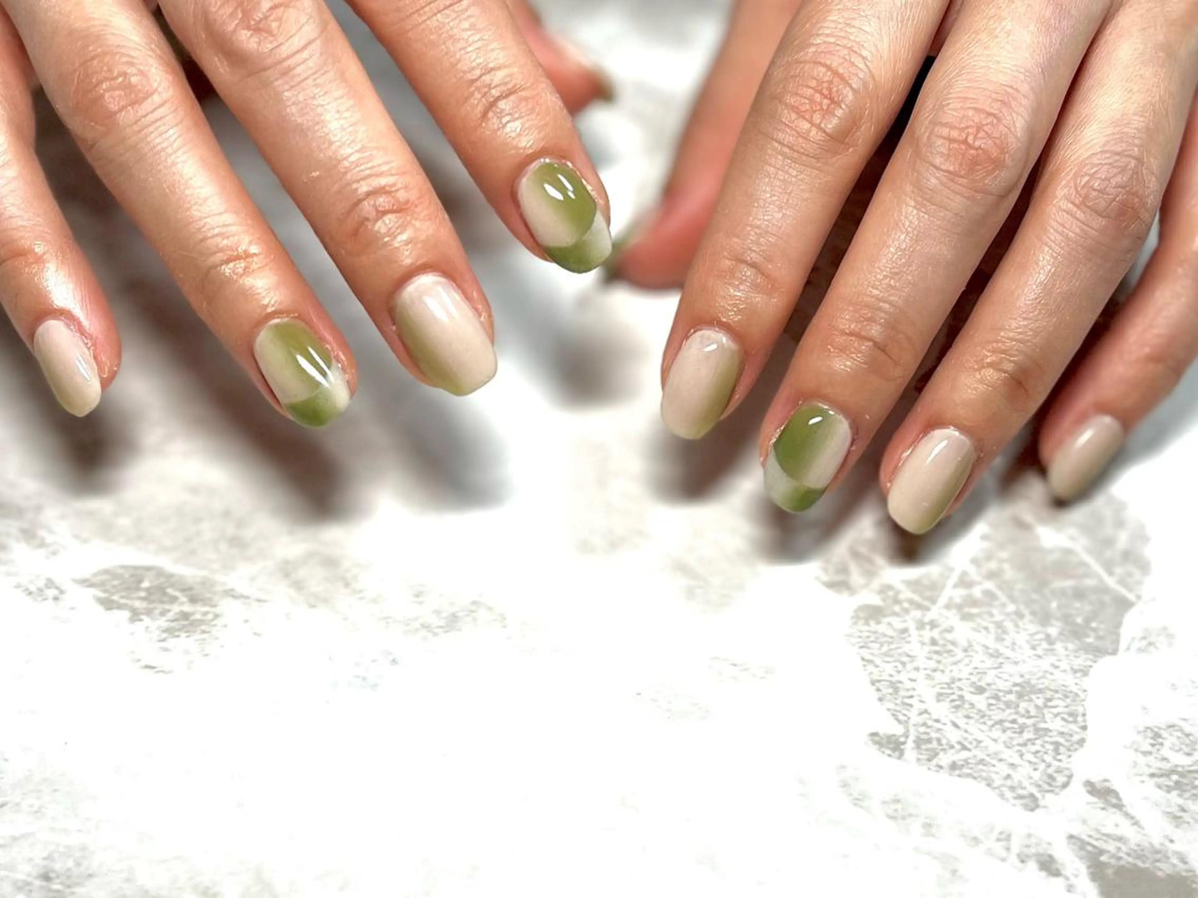 ネイル フットネイル フレンチネイル ニュアンスネイル オンブレフレンチ シンプルネイル ネイル フフラ所属・nail fufla ♡yamane♡のネイルデザイン