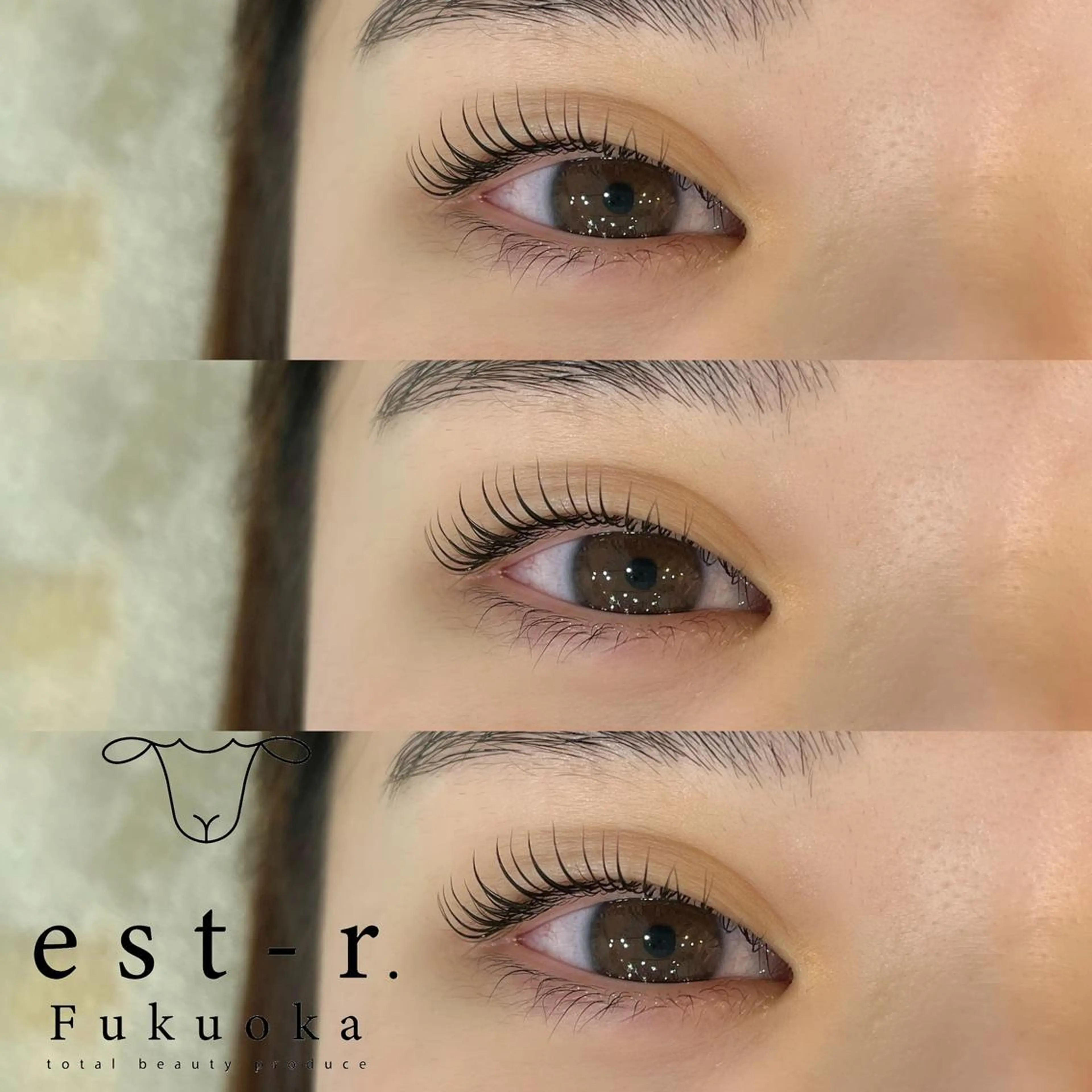 マツエク・マツパ フラットラッシュ パリジェンヌラッシュリフト まつげパーマ 下まつげエクステ 一重×まつ毛パーマ マツパ Riho/博多/ まつげパーマ/LEDのマツエク・マツパデザイン