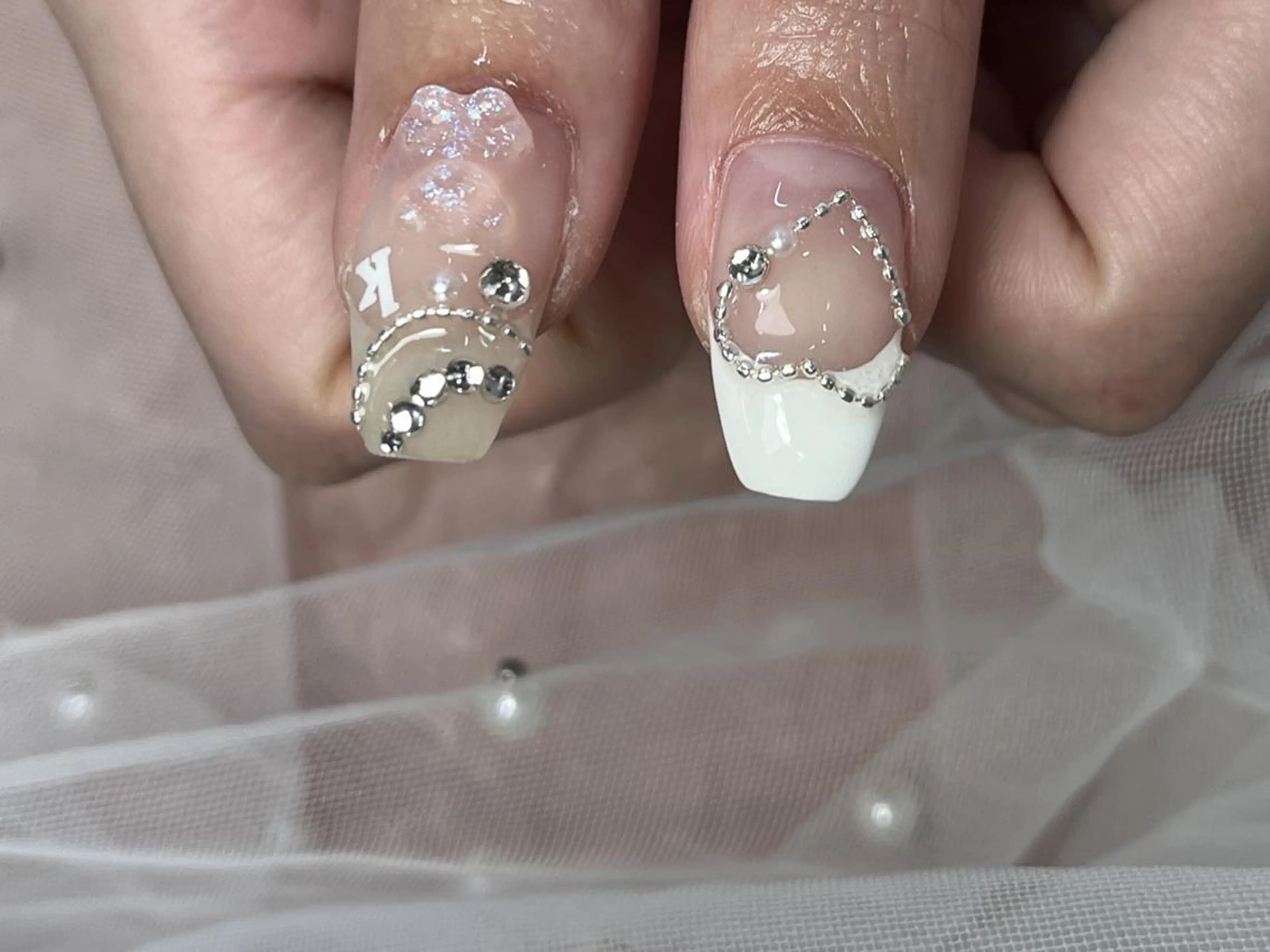 ネイル アートネイル クリアネイル シンプルネイル ストーンネイル ブライダルネイル ハンドネイル ToliyDeliy Nail Salonのネイルデザイン